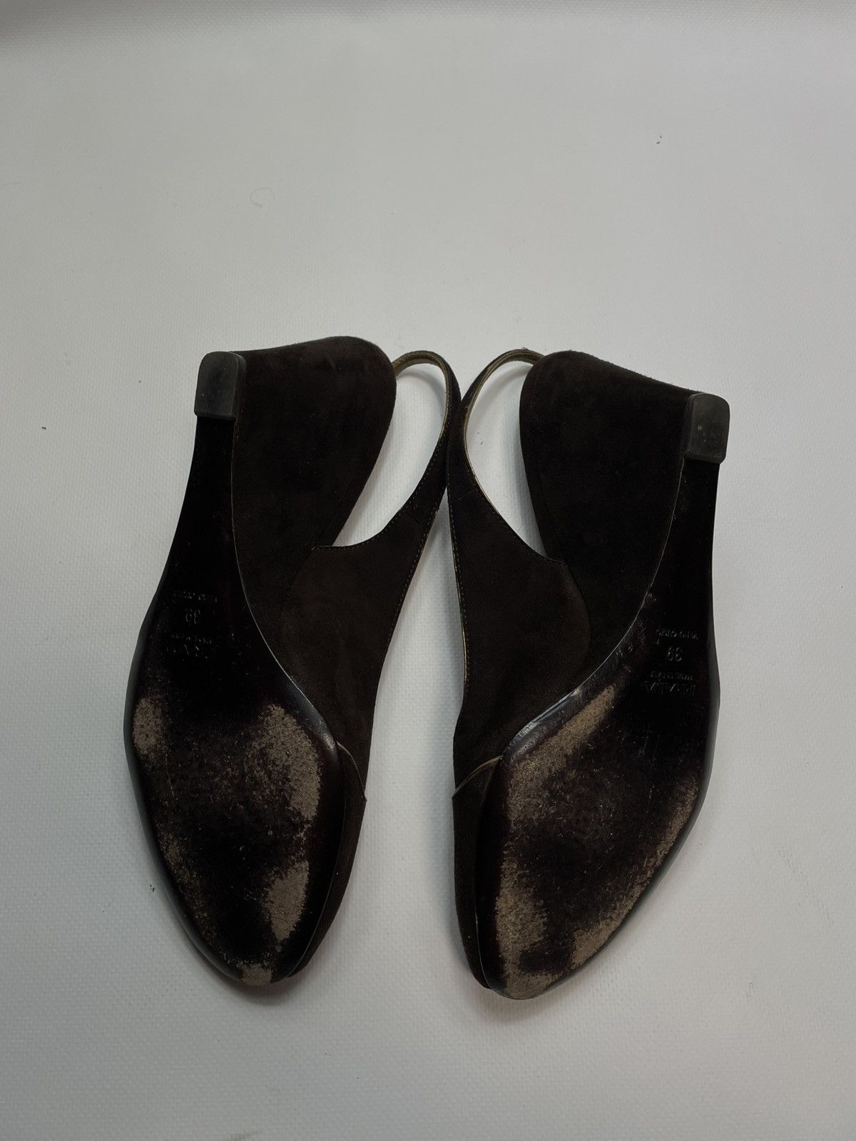 Prada Prada Milano Suede Peep Toe Wedge Heels - Size 39 Size US 9 / IT 39 - 5 Thumbnail