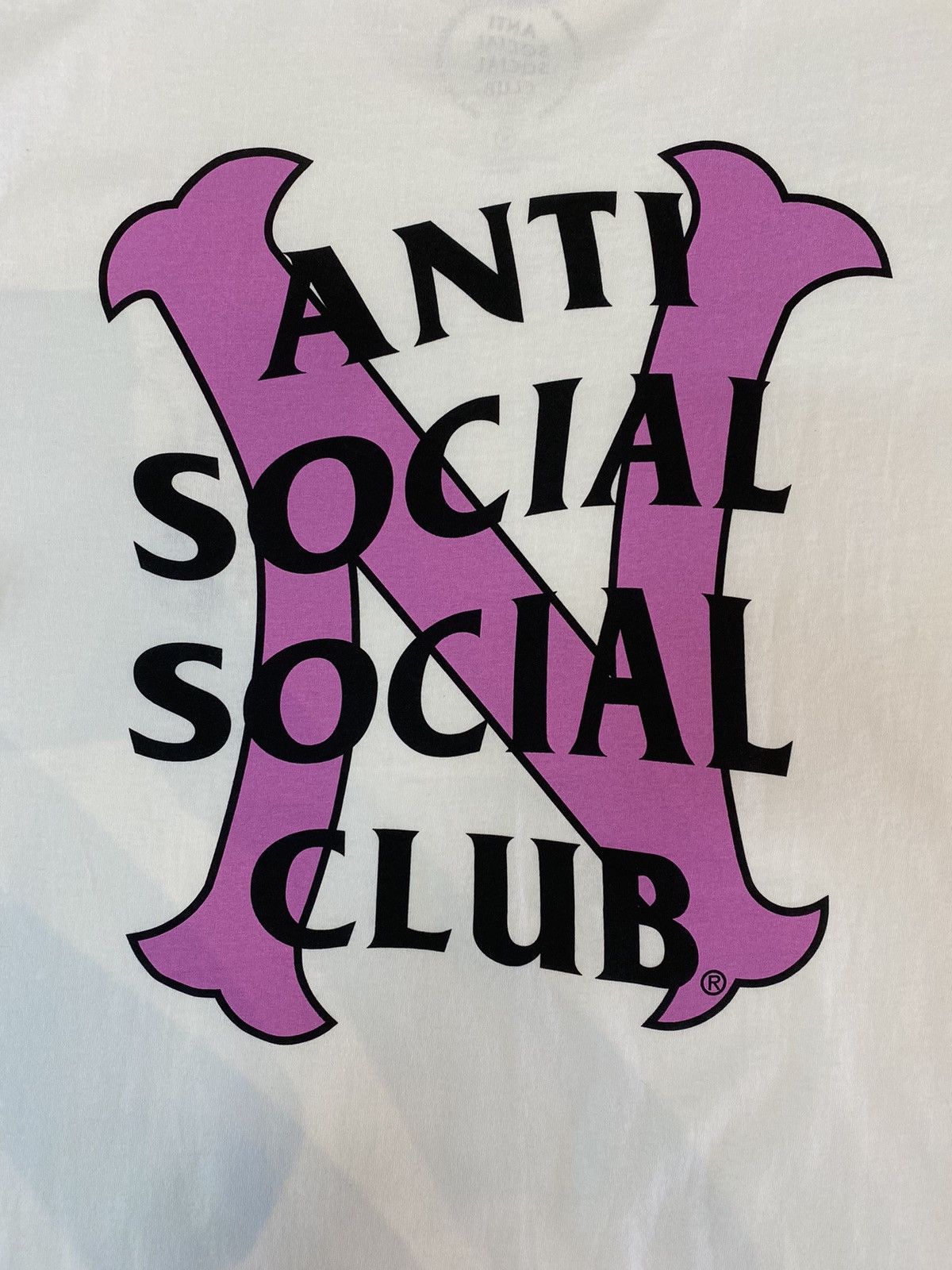 image of Anti Social Social Club x Neighborhood Assc in White, Men's (Size 2XL)