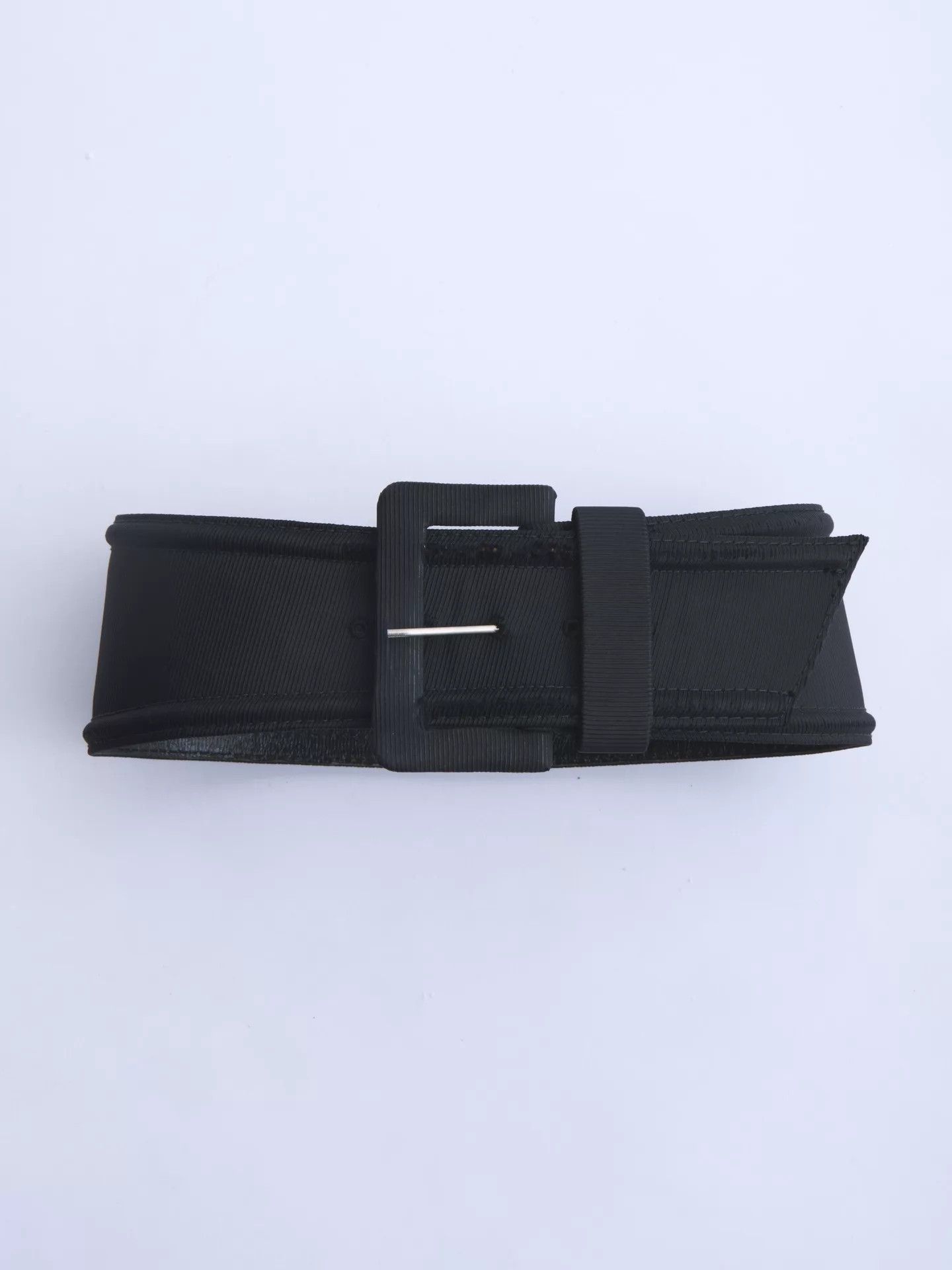 Geoffrey Beene Geoffrey Beene 90s Vintage Wide Leather Waist Belt Size ONE SIZE - 6 Thumbnail