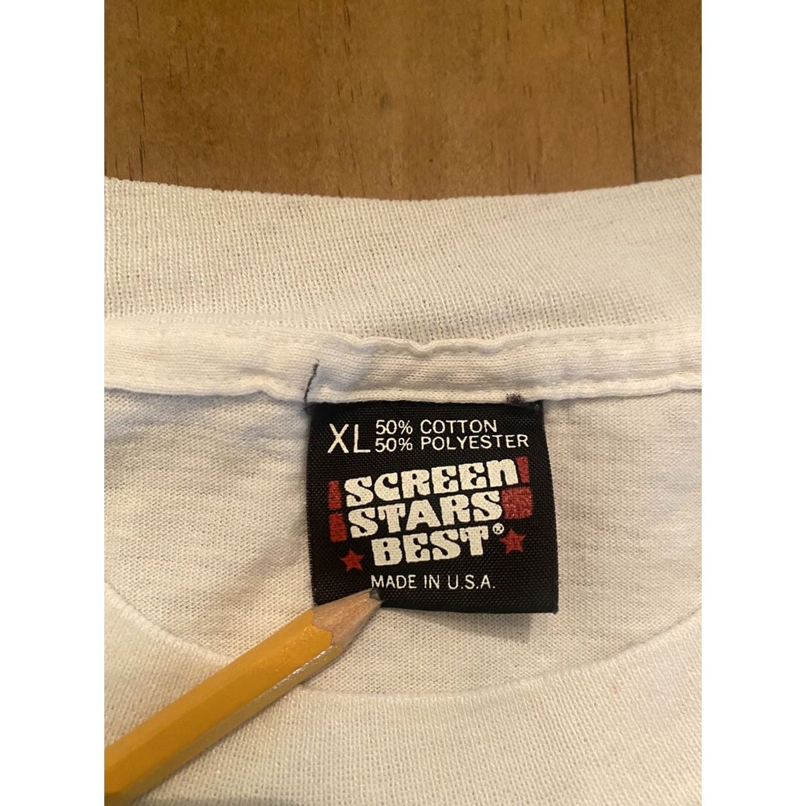 Vintage VTG I Support Veterans Outreach Center Single Stitched T-Shirt XL Shirt Mens White 1990s Screen Stars Best Size US XL / EU 56 / 4 - 3 Thumbnail
