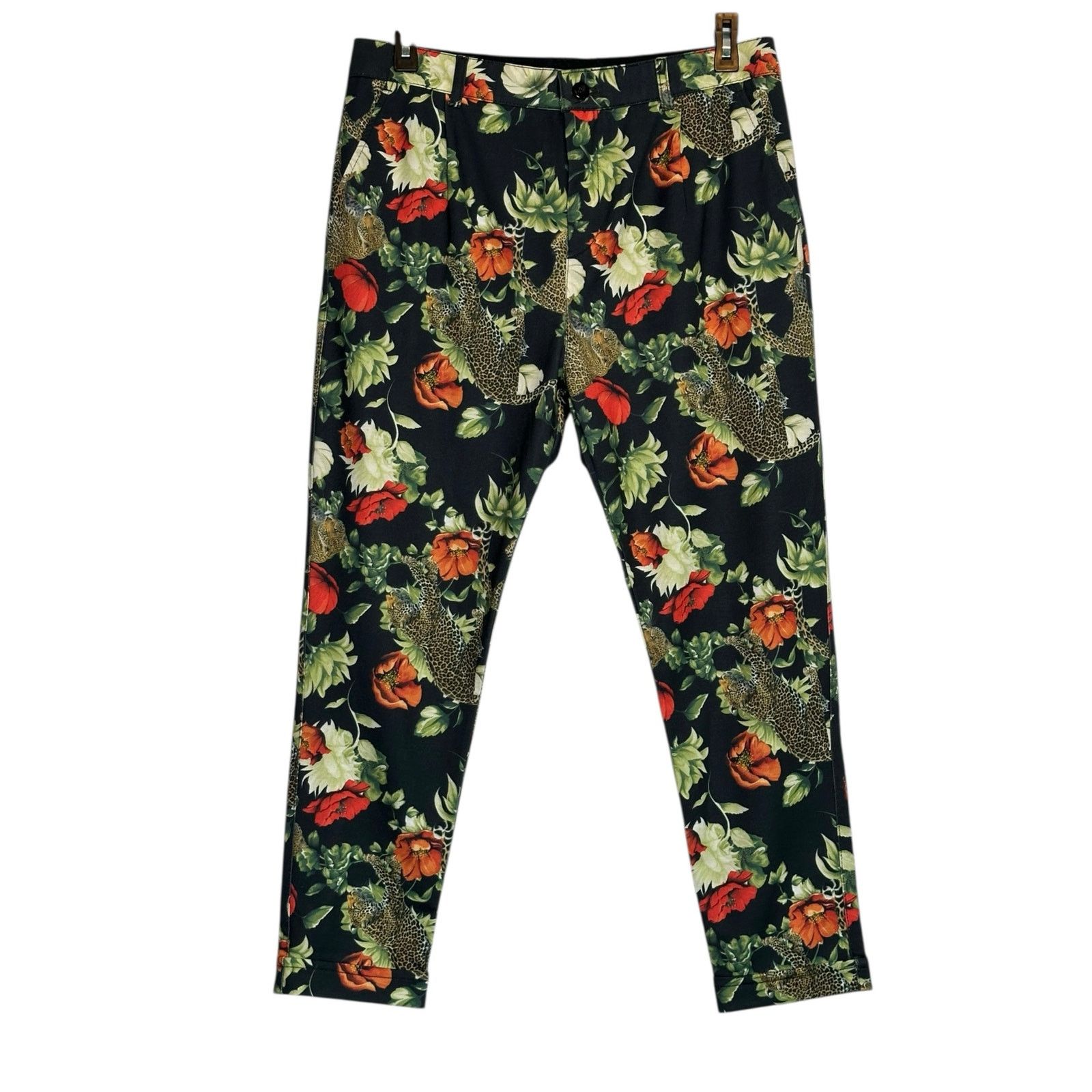 RNT23 RNT 23 floral print pleated cuffed cropped pants size Large Size US 34 / EU 50 - 7 Thumbnail