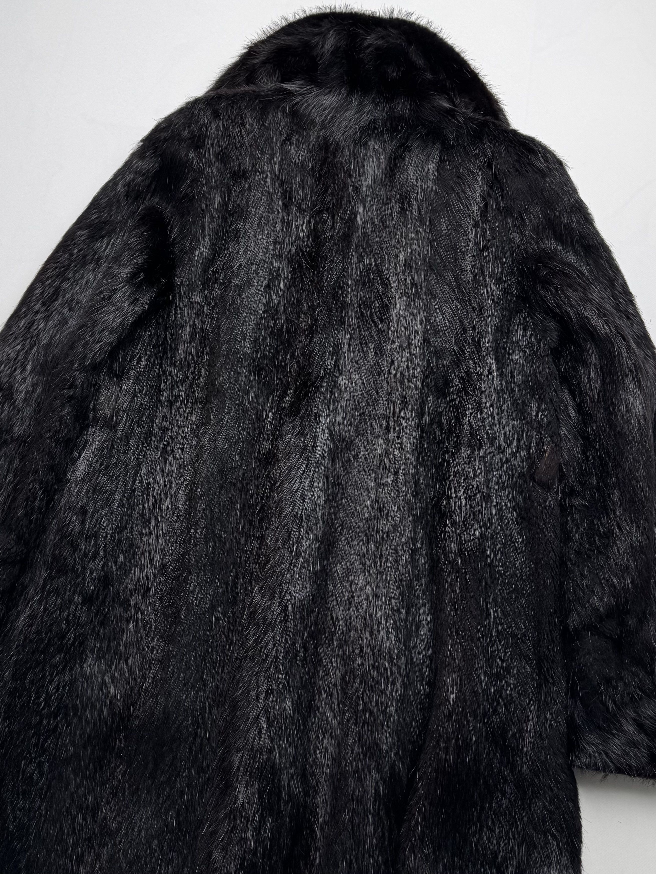 Vintage Vintage Long Real Fur Coat B8(V417)E2 Size L / US 10 / IT 46 - 12 Thumbnail