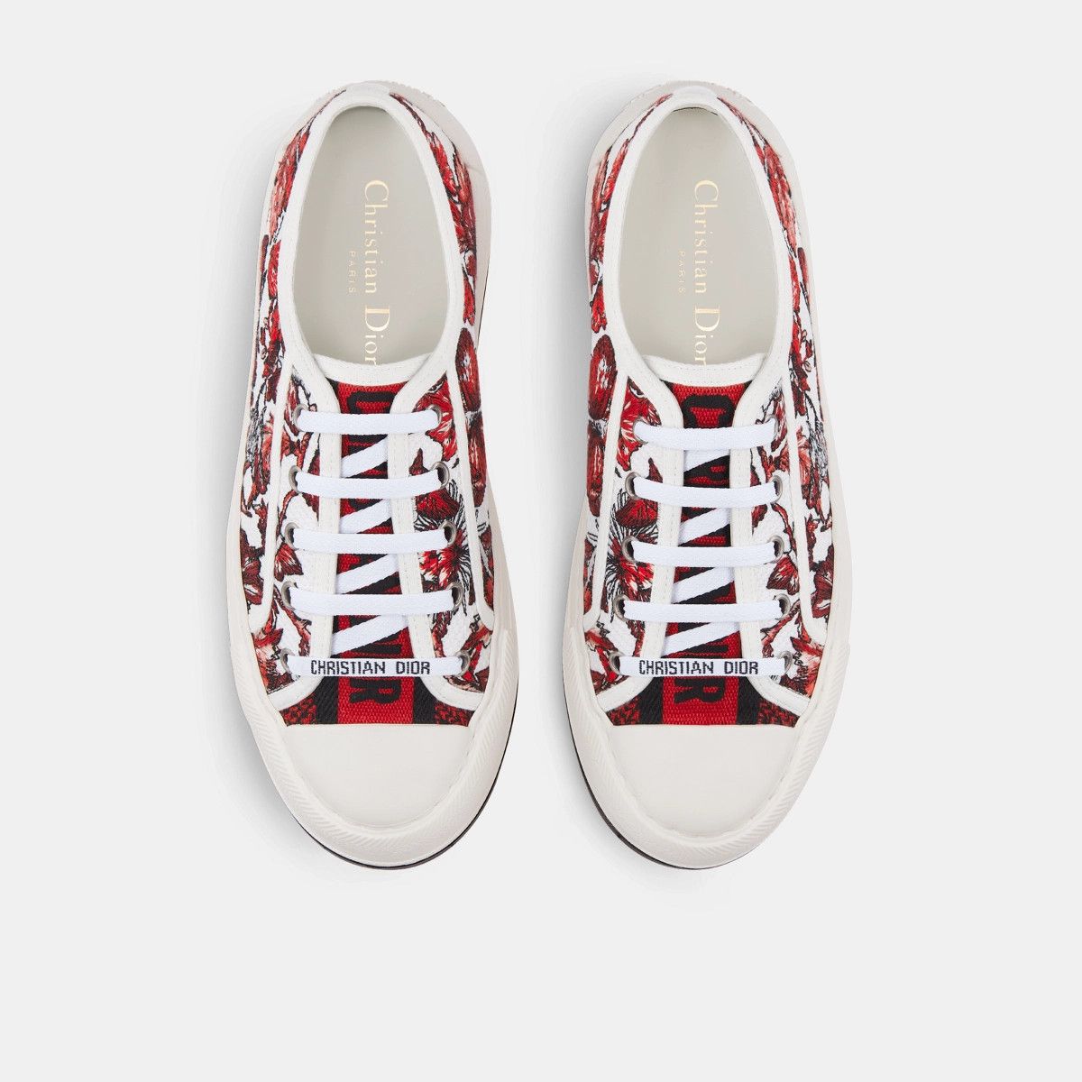 o1bcso1str0225 Walk'n'Dior Platform Sneaker in Red/White