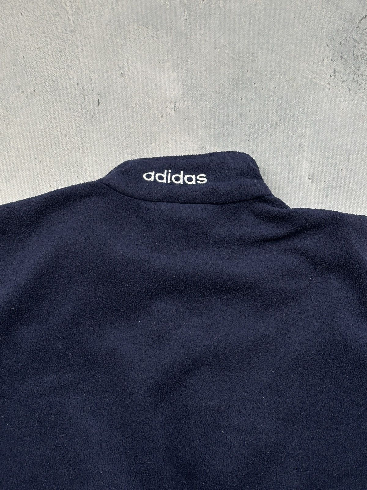 Adidas Vintage Adidas Polar Teddy Fleece Sweater Stripes Zipper 80s Size US L / EU 52-54 / 3 - 17 Thumbnail