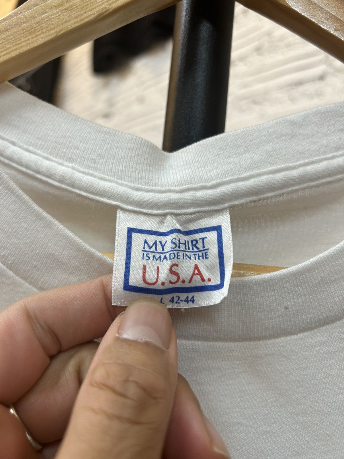 Vintage After 7 Vintage T Shirt 90’ Size US L / EU 52-54 / 3 - 3 Thumbnail