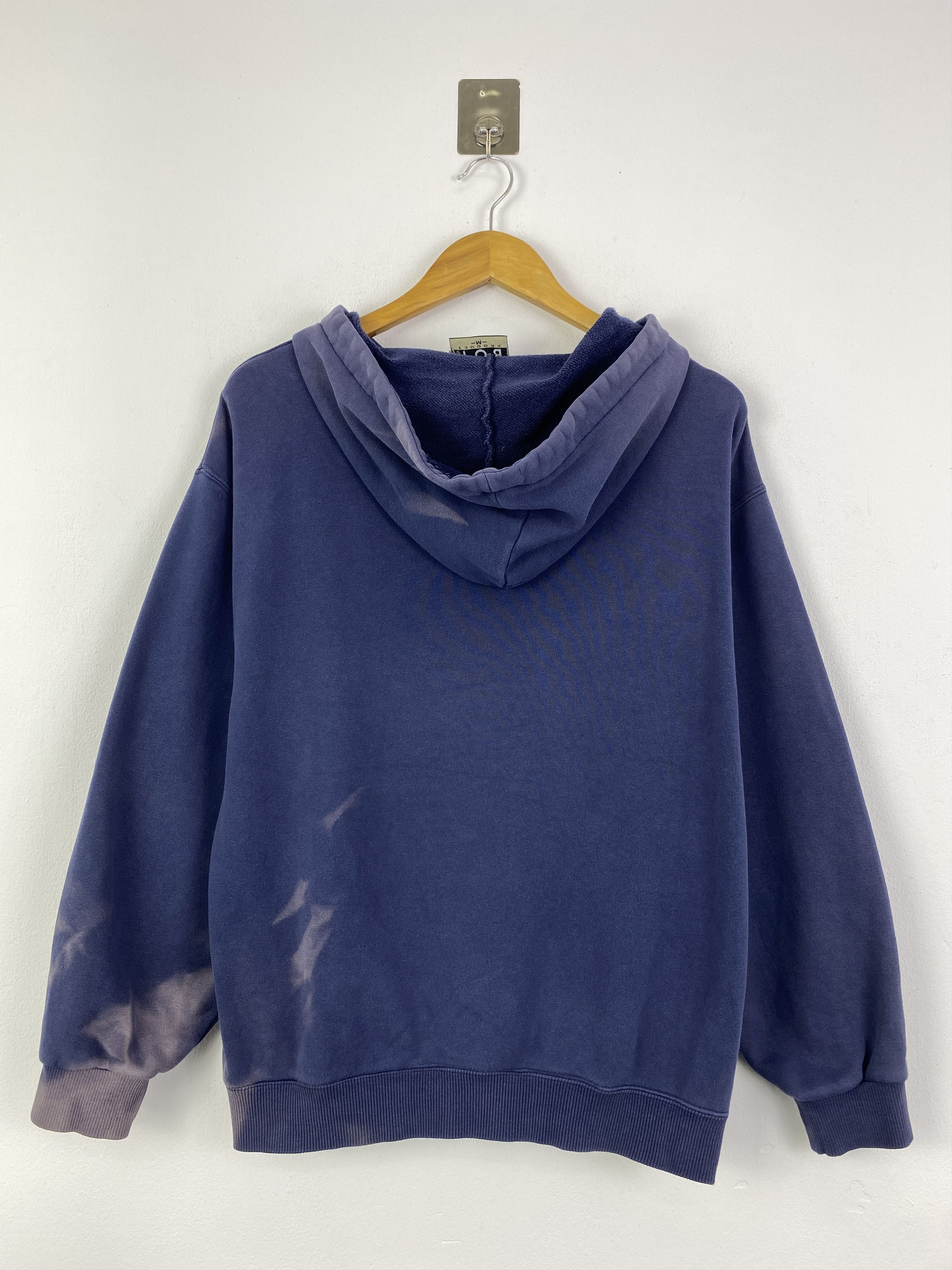 Bugle Boy 90s Vintage Bugle Boy Logo Box Bleach Faded Hoodie SH0122 Size US M / EU 48-50 / 2 - 3 Thumbnail
