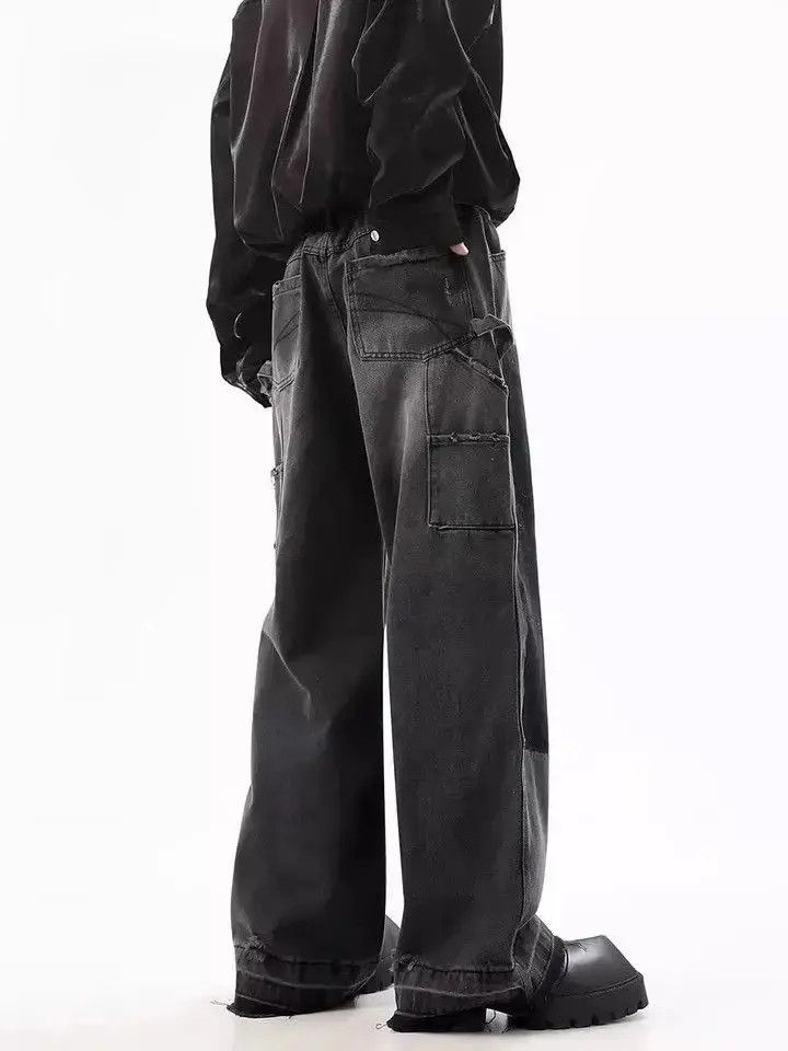 Japanese Brand Retro baggy stitch wide leg pants Size US 32 / EU 48 - 4 Thumbnail
