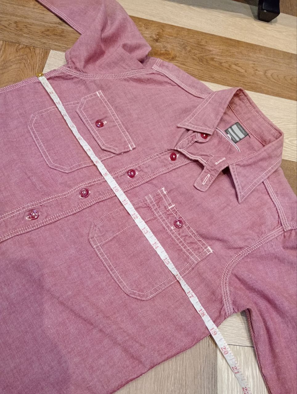 Momotaro Jeans MOMOTARO JEANS 5OZ SELVEDGE CHAMBRAY WORK SHIRT Size US S / EU 44-46 / 1 - 11 Thumbnail