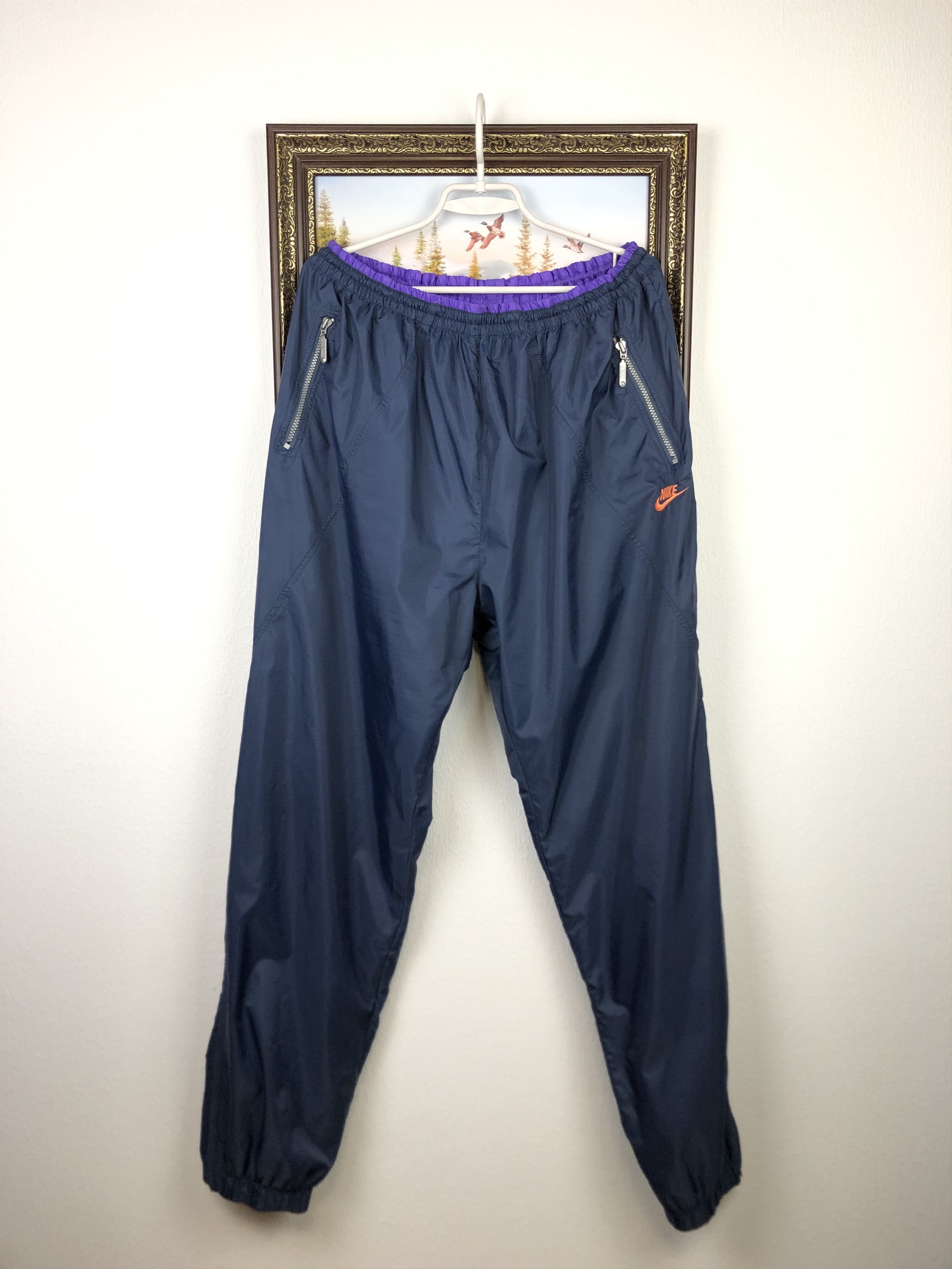 Nike Vintage 90's Nylon Track Pants Athletic Mens Sweatpants 2XL Size US 38 / EU 54 - 1 Thumbnail