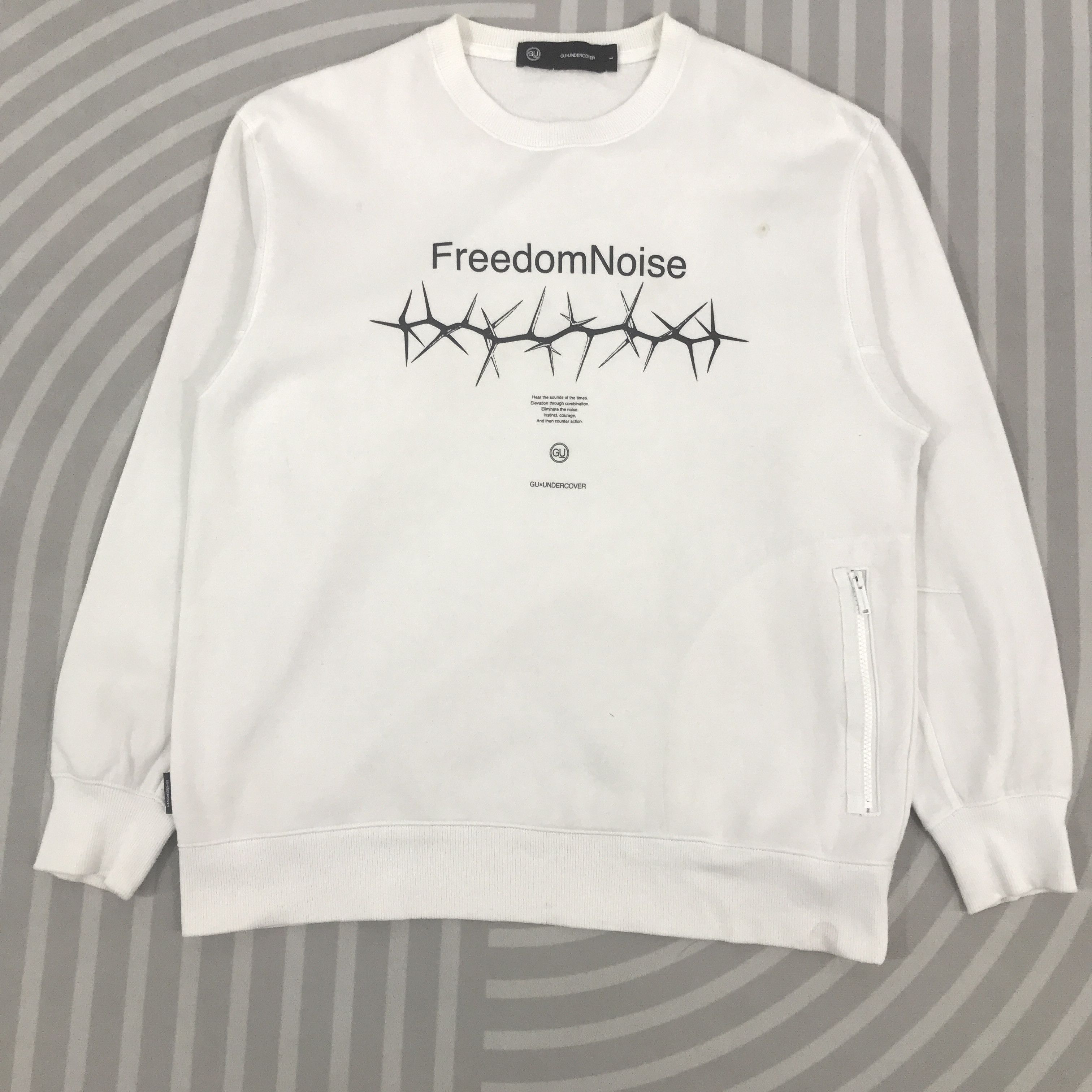 Undercover Vintage Gu x Undercaver Freedomnoise Sweatshirt K76B17 Size US L / EU 52-54 / 3 - 1 Thumbnail