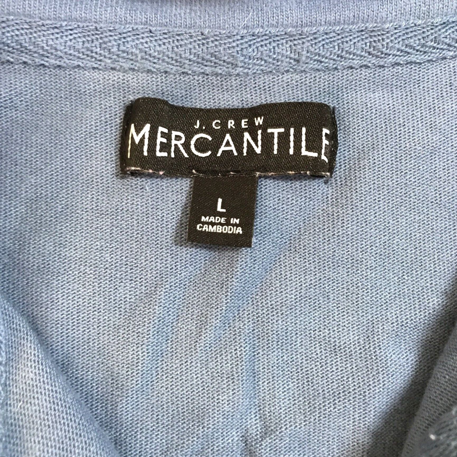 J.Crew J. Crew Mercantile 1/4 Zip Pullover Sweater Shirt Blue Mens L Regular Knit Cotton Zip Front Pullover Blue 90s/Preppy? Size US L / EU 52-54 / 3 - 2 Thumbnail