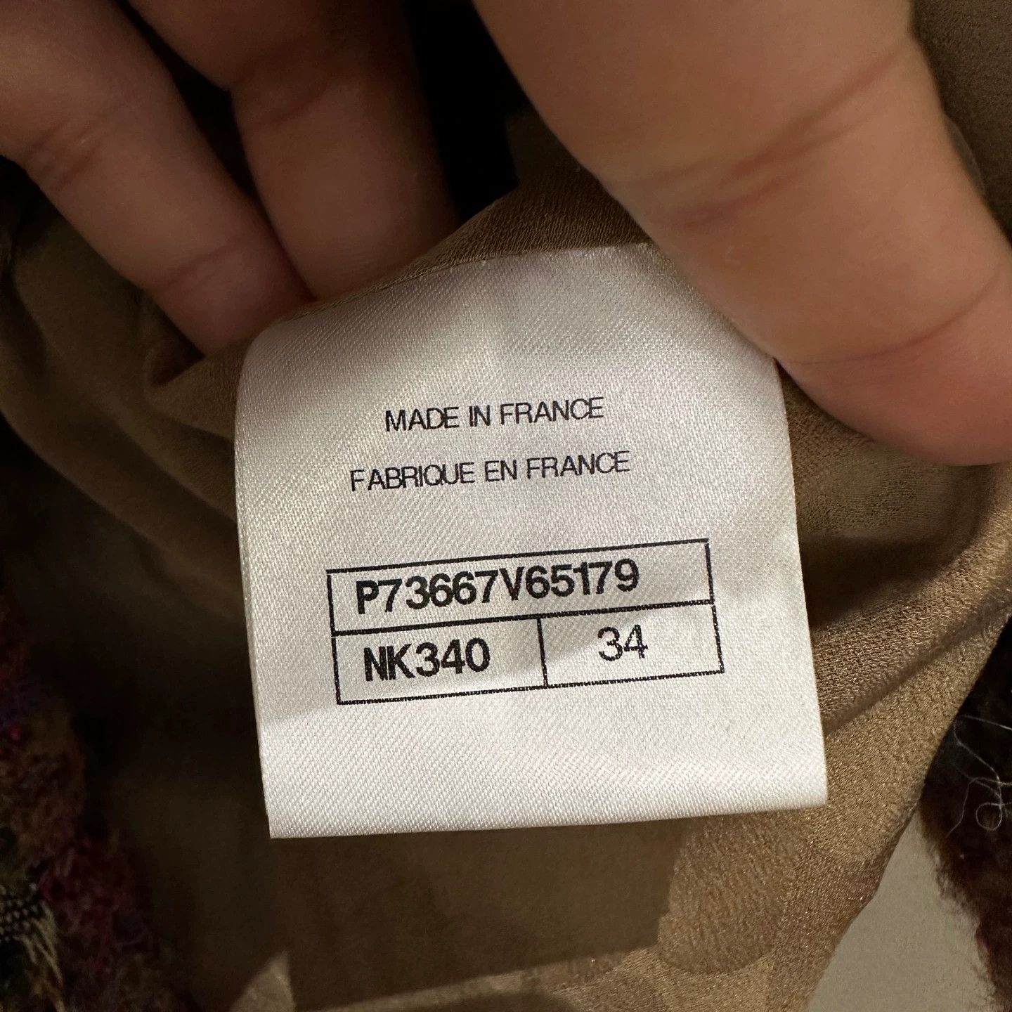 Chanel Chanel apr691 color check tweed jacket 34 wool Size XS / US 0-2 / IT 36-38 - 4 Thumbnail