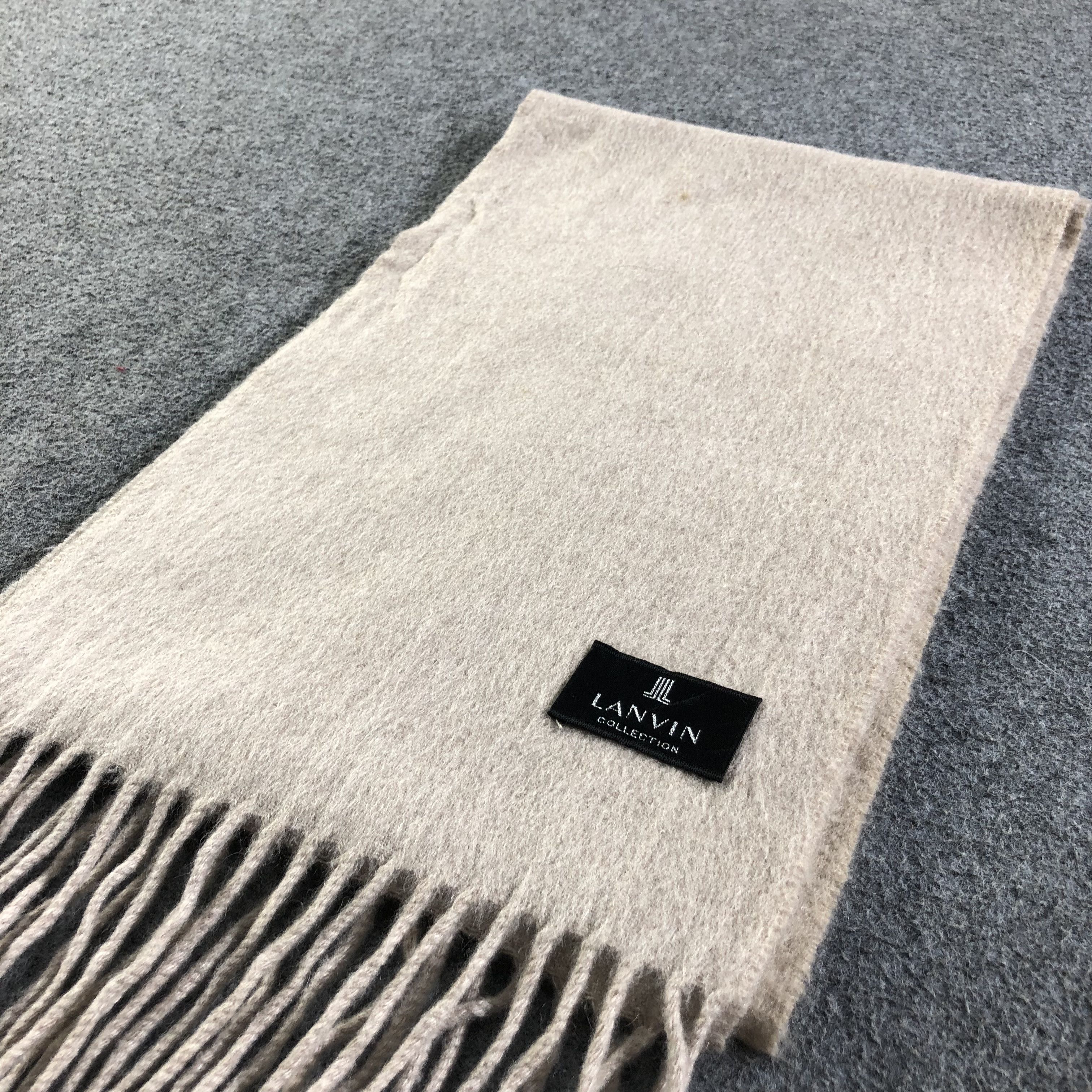 Lanvin Lanvin Cashmere Scarf Muffler V1877 Size ONE SIZE - 3 Thumbnail