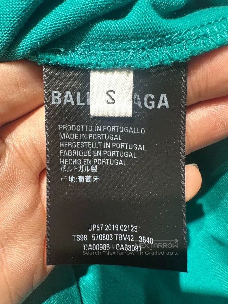 Balenciaga Balenciaga Logo Printed Straight Short Sleeve Crew Neck T- Size US S / EU 44-46 / 1 - 4 Thumbnail
