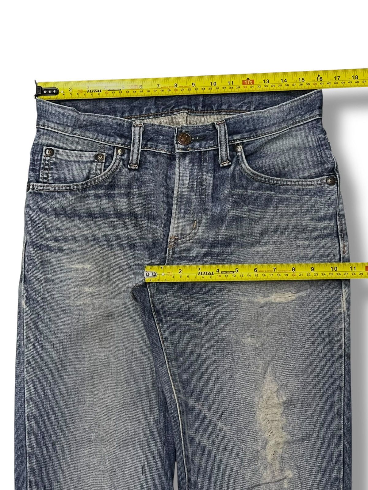 Edwin Vintage Edwin 503 Zylon - Faded Wash, Distressed Denim Size US 32 / EU 48 - 18 Thumbnail