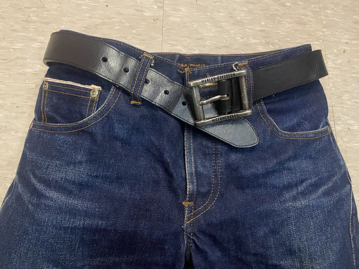 Harley Davidson × Vintage Harley davidson leather belt Size 32 - 2 Thumbnail