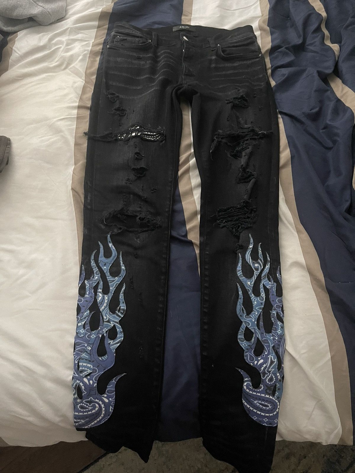 Amiri Amiri flame jeans | Grailed