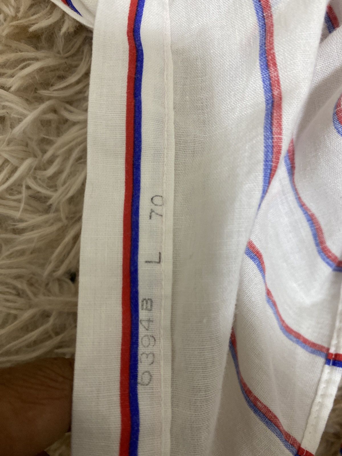Lee Vintage 1970s Lee Striped Shirt – Made in USA Selvedge Fabri Size US L / EU 52-54 / 3 - 7 Thumbnail