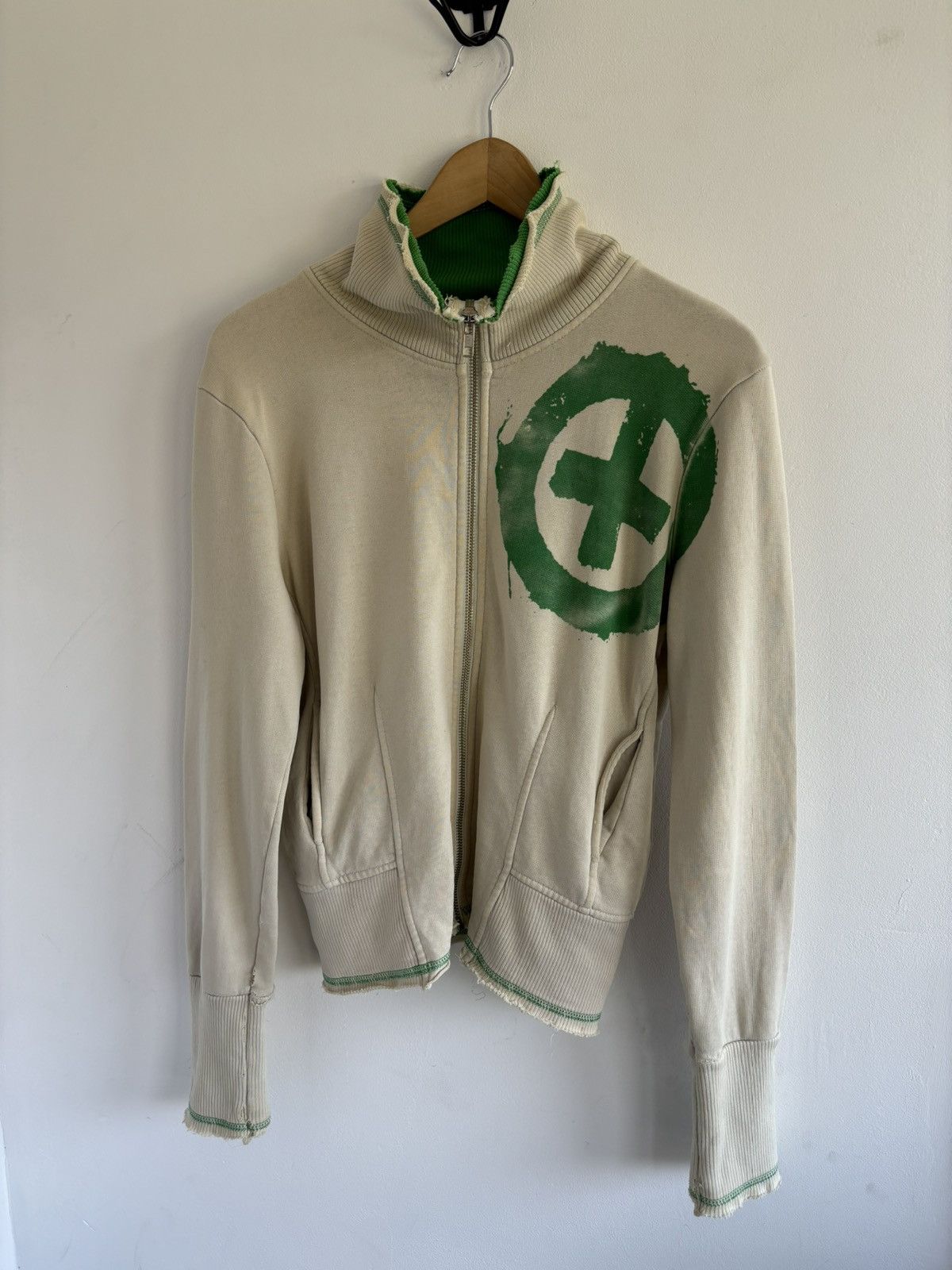 Japanese Brand Vintage KUYICHI Japanese Zip Cropped Disressed Jacket Size US M / EU 48-50 / 2 - 1 Thumbnail