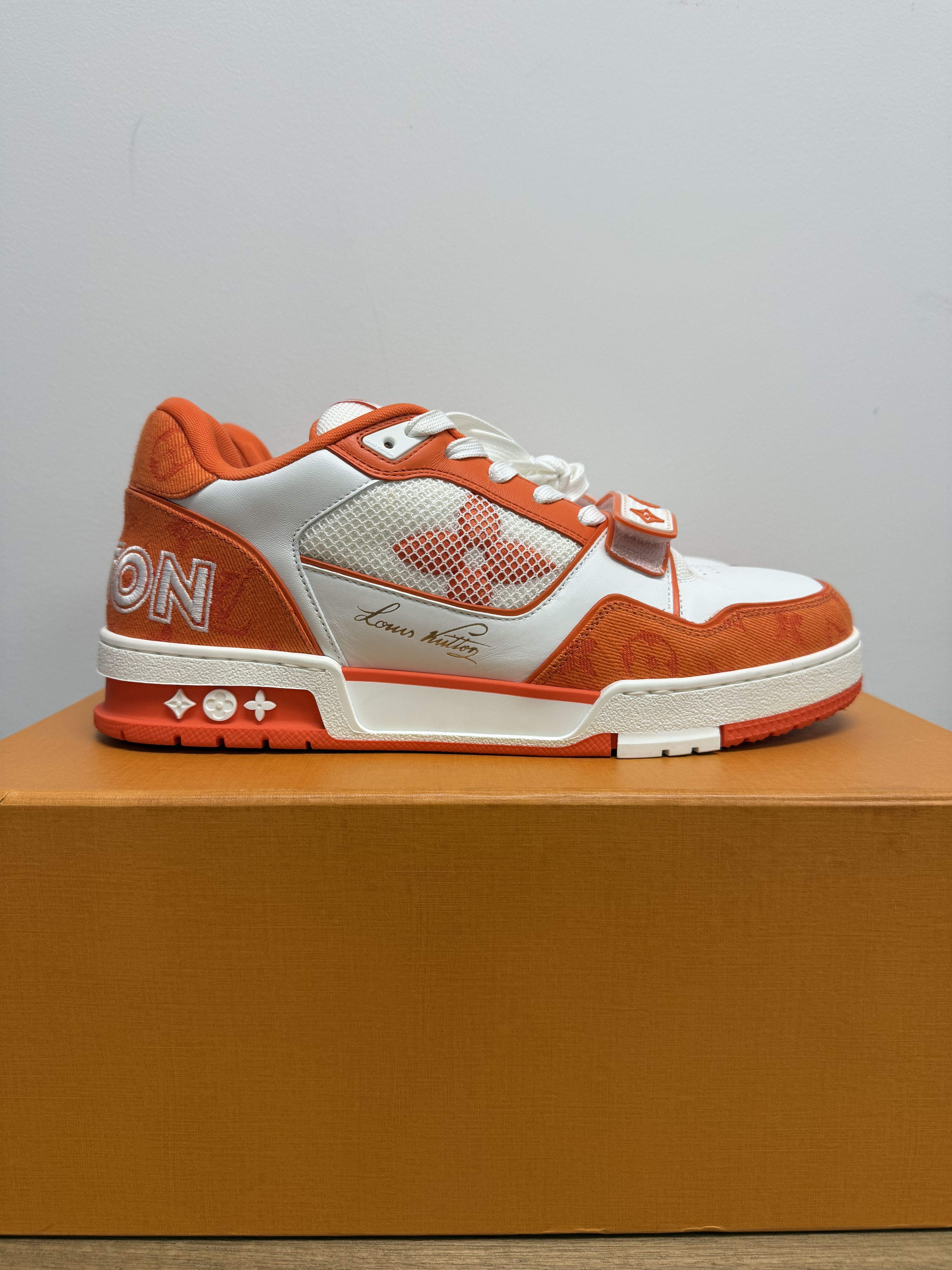 Louis Vuitton Louis Vuitton Orange/White Trainers Size US 10 / EU 43 - 1 Thumbnail