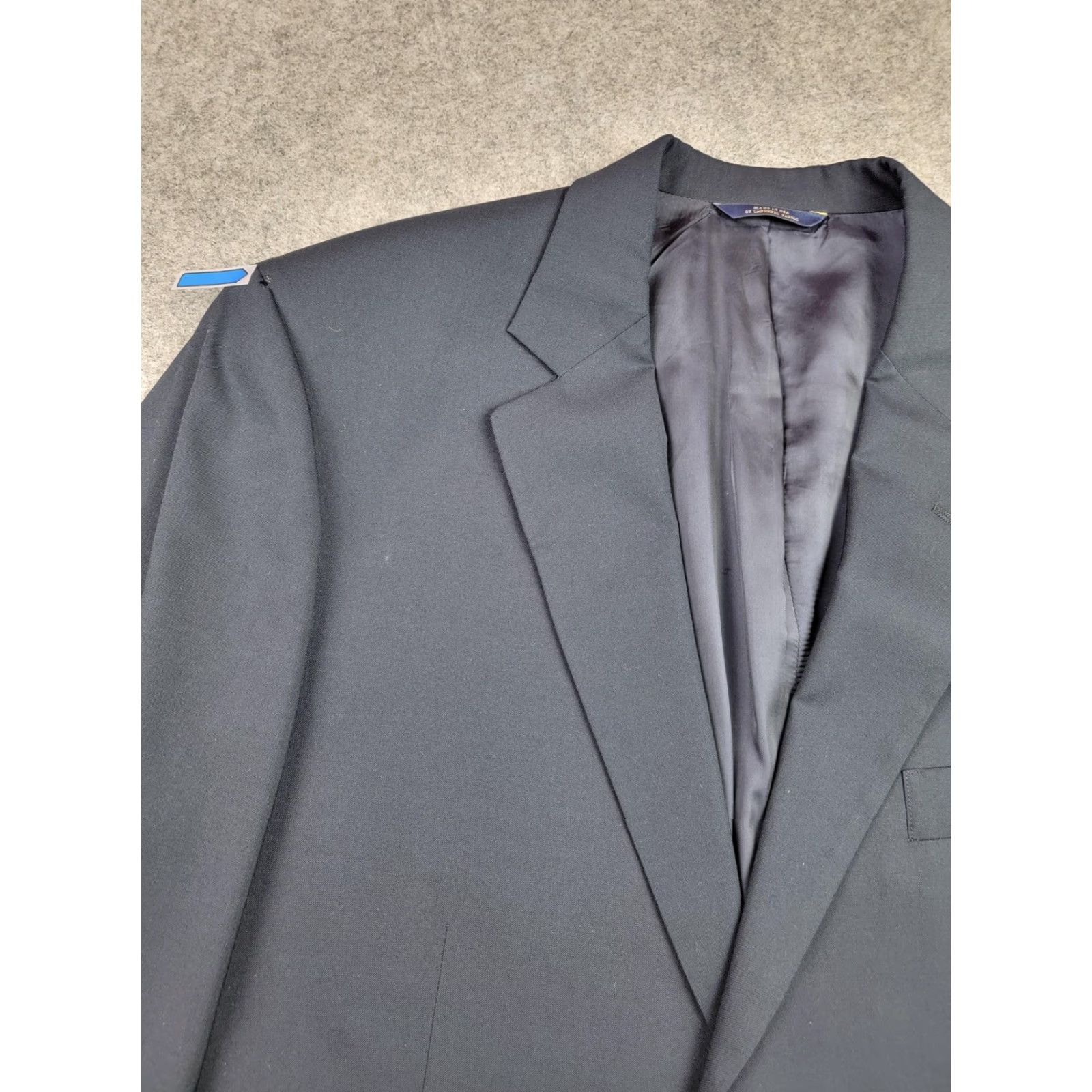 Brooks Brothers Brooks Brothers Suit Jacket Mens 44 Regular Navy Wool Two-Button Single-Breasted Notch Lapel USA Bikini? Size 44R - 5 Thumbnail