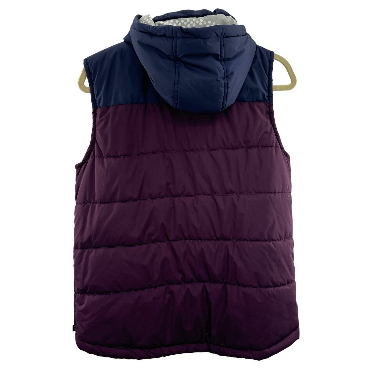 Other Ocean + Coast Women's Hooded Vest Size M Colorblock Puffer V Size M / US 6-8 / IT 42-44 - 2 Thumbnail