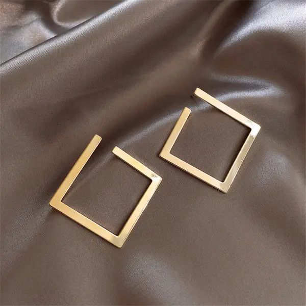 Japanese Brand × Vintage Retro Minimalist Square Earrings Size ONE SIZE - 2 Thumbnail