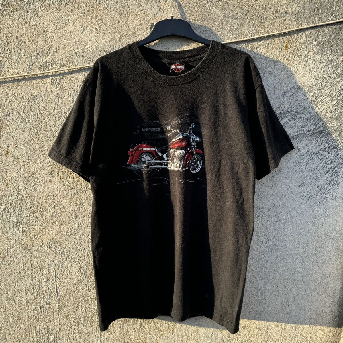 Harley Davidson × Vintage Vintage 2004 Harley Davidson New York Washed Black Tee Size US L / EU 52-54 / 3 - 2 Thumbnail