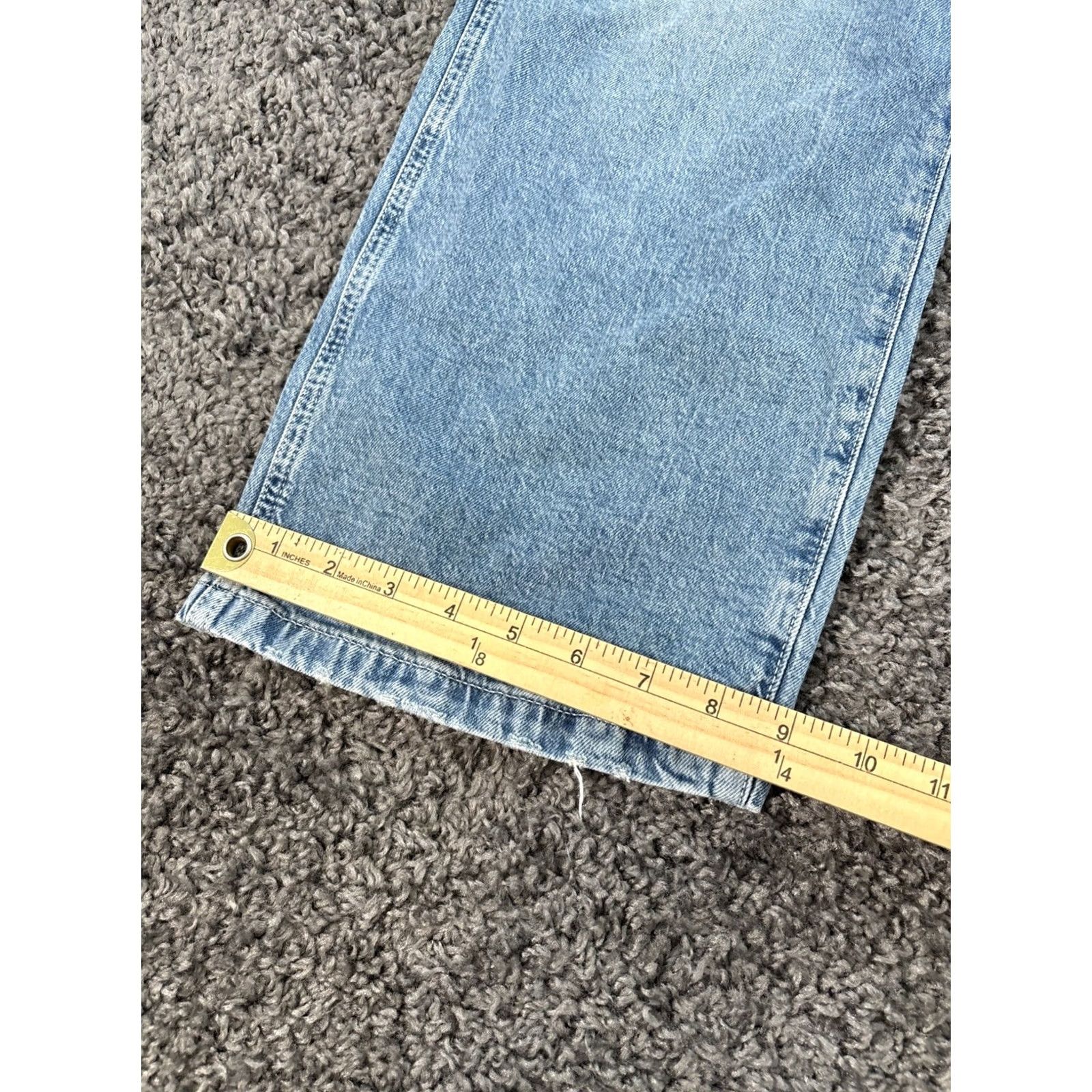 Gap GAP Jeans Womens 27x30 4L Cargo 90s Loose Mid Rise Denim Light Wash Blue Wide-Leg Jeans Womens Size 27" / US 4 / IT 40 - 3 Thumbnail