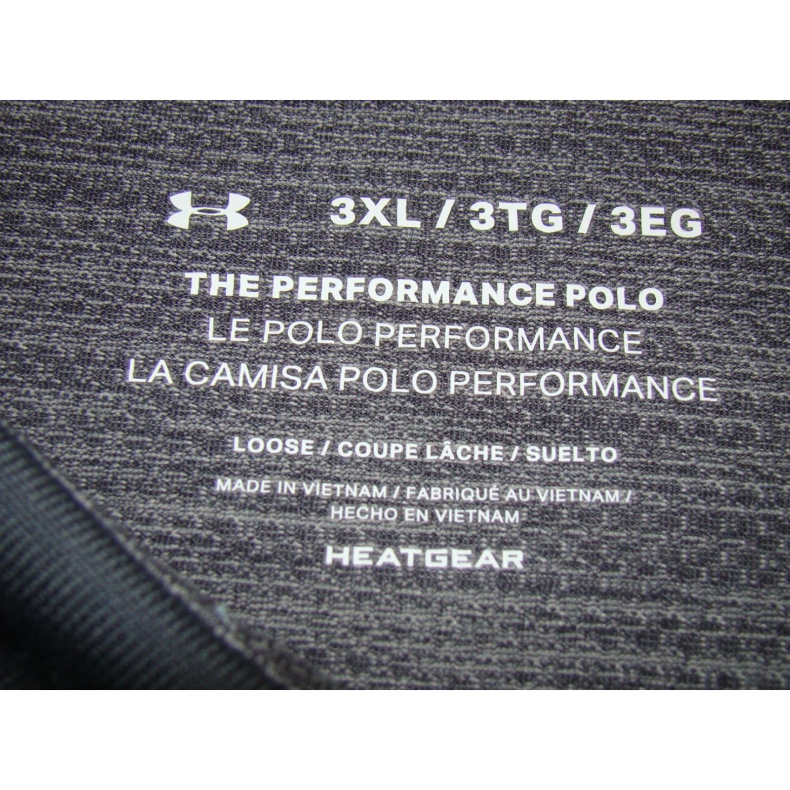 Under Armour Under Armour The Performance Polo Mens 3XL Gray Heathered Golf Shirt Short Sleeve Collared Button Classic Fit Size US XXL / EU 58 / 5 - 4 Thumbnail