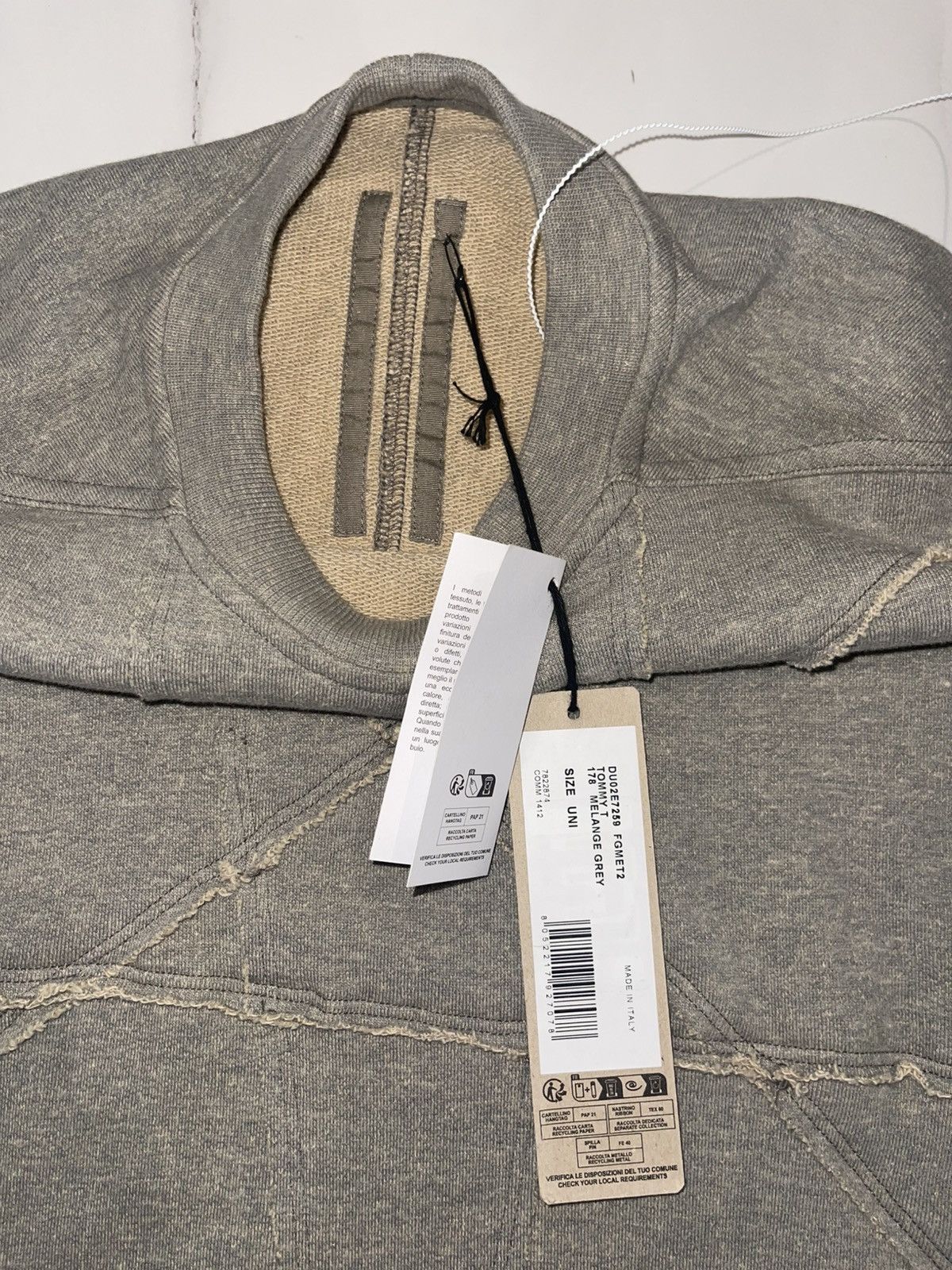 Rick Owens Rick Owens Terry Sweatshirt (ONE SIZE) Size US L / EU 52-54 / 3 - 9 Thumbnail