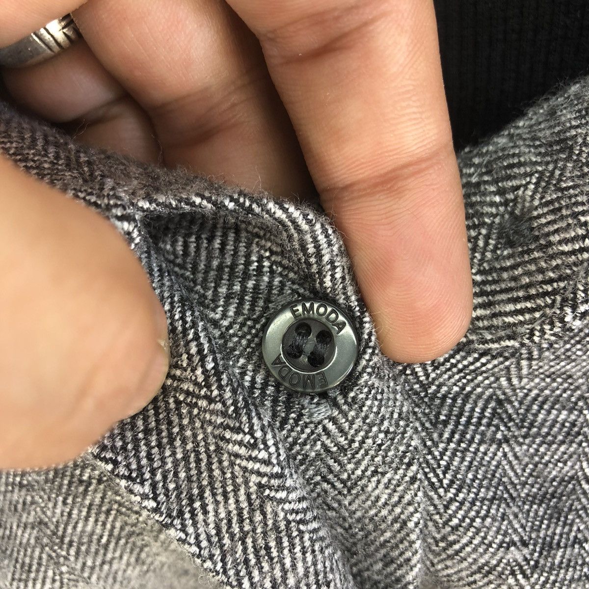 Japanese Brand Avant Garde ❗️Emoda Hybrid Button Up Double Layer Shirt Size XS / US 0-2 / IT 36-38 - 7 Thumbnail