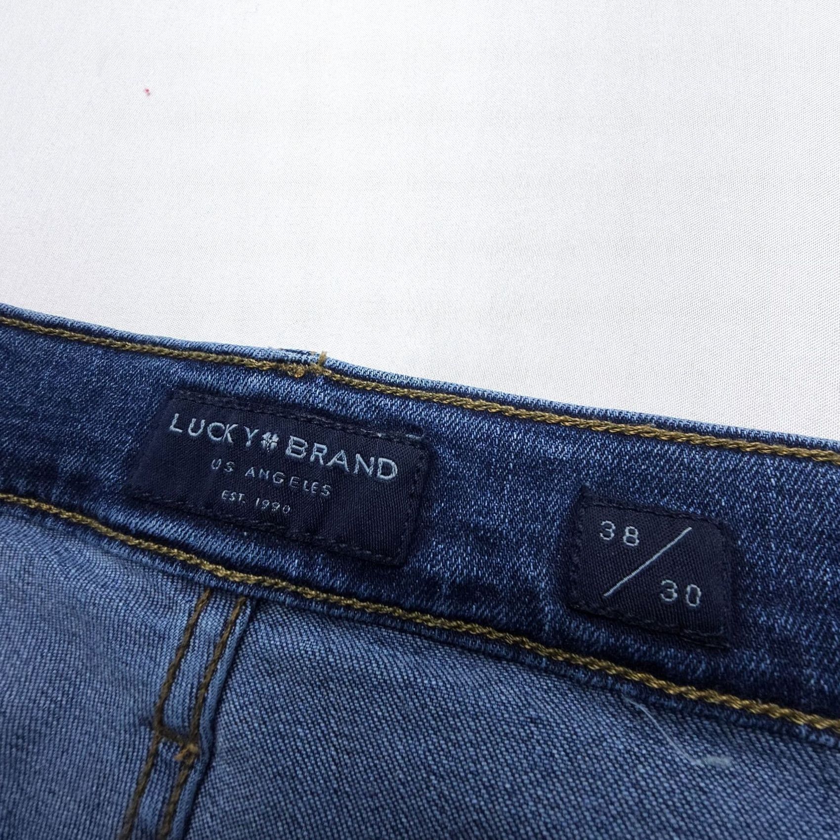 Lucky Brand Lucky Brand 221 Straight Jeans Mens 38 x 30 Blue Dark Wash Stretch Denim Flex Size US 38 / EU 54 - 7 Thumbnail