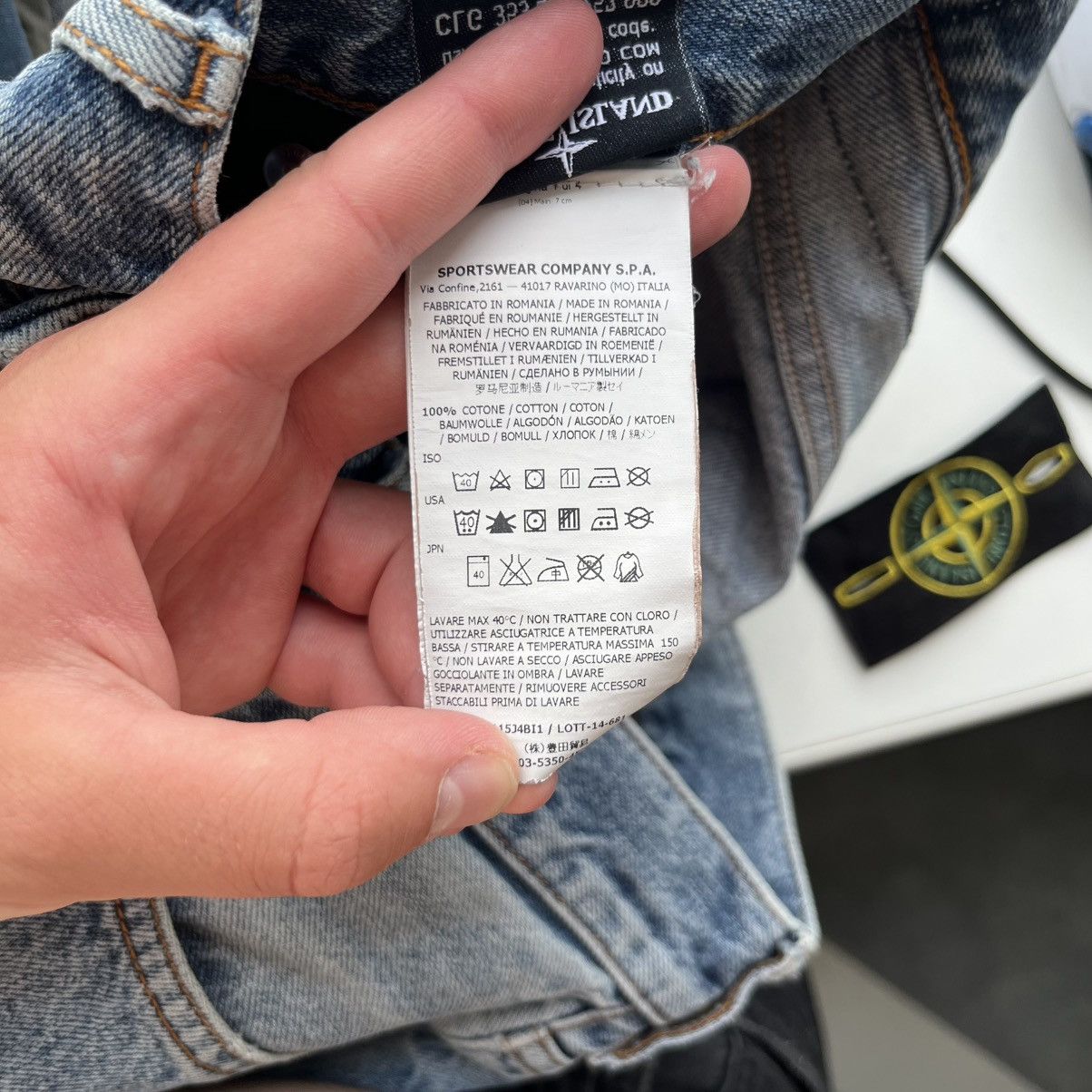 Stone Island STONE ISLAND Jeans Wash Blue Denim Vintage Y2k Affliction Size US 30 / EU 46 - 15 Thumbnail