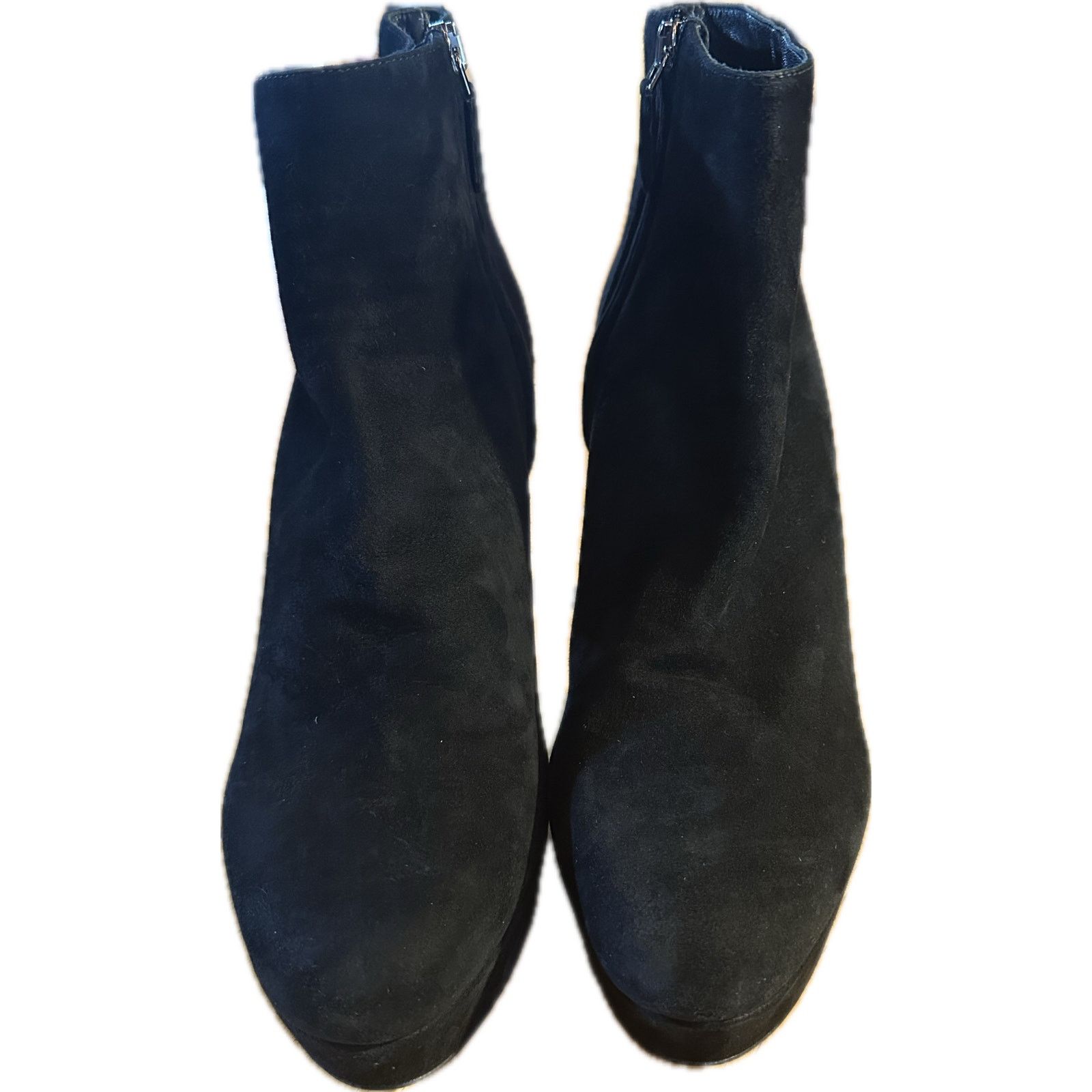 Prada Prada Women's Black Suede Platform Ankle Boots Size 9.5 High Size US 9.5 / IT 39.5 - 1 Thumbnail