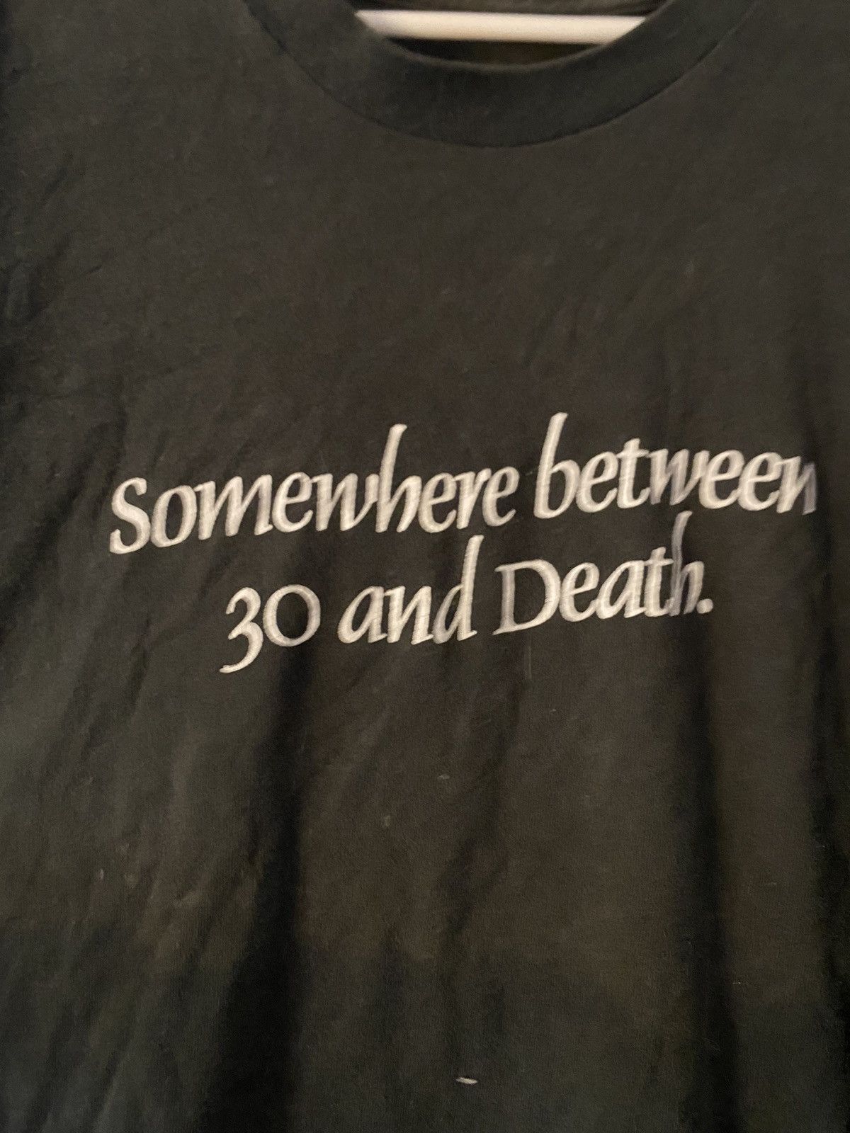 Japanese Brand × Vintage Funny vintage “somewhere between 30 and death” t shirt Size US XL / EU 56 / 4 - 2 Thumbnail