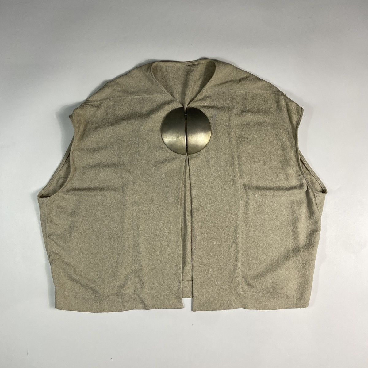 Rick Owens Rick Owens - Dagger Mantlette Silk-crepe Jacket Size L / US 10 / IT 46 - 1 Thumbnail