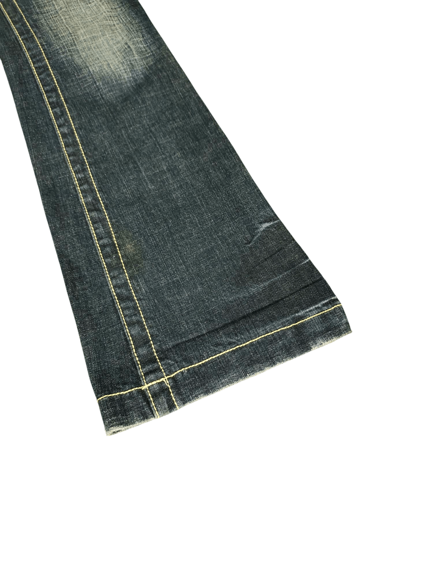 Japanese Brand Flare Jeans Camel Road Japan Faded Low Rise Denim Bootcut Size US 29 - 8 Thumbnail