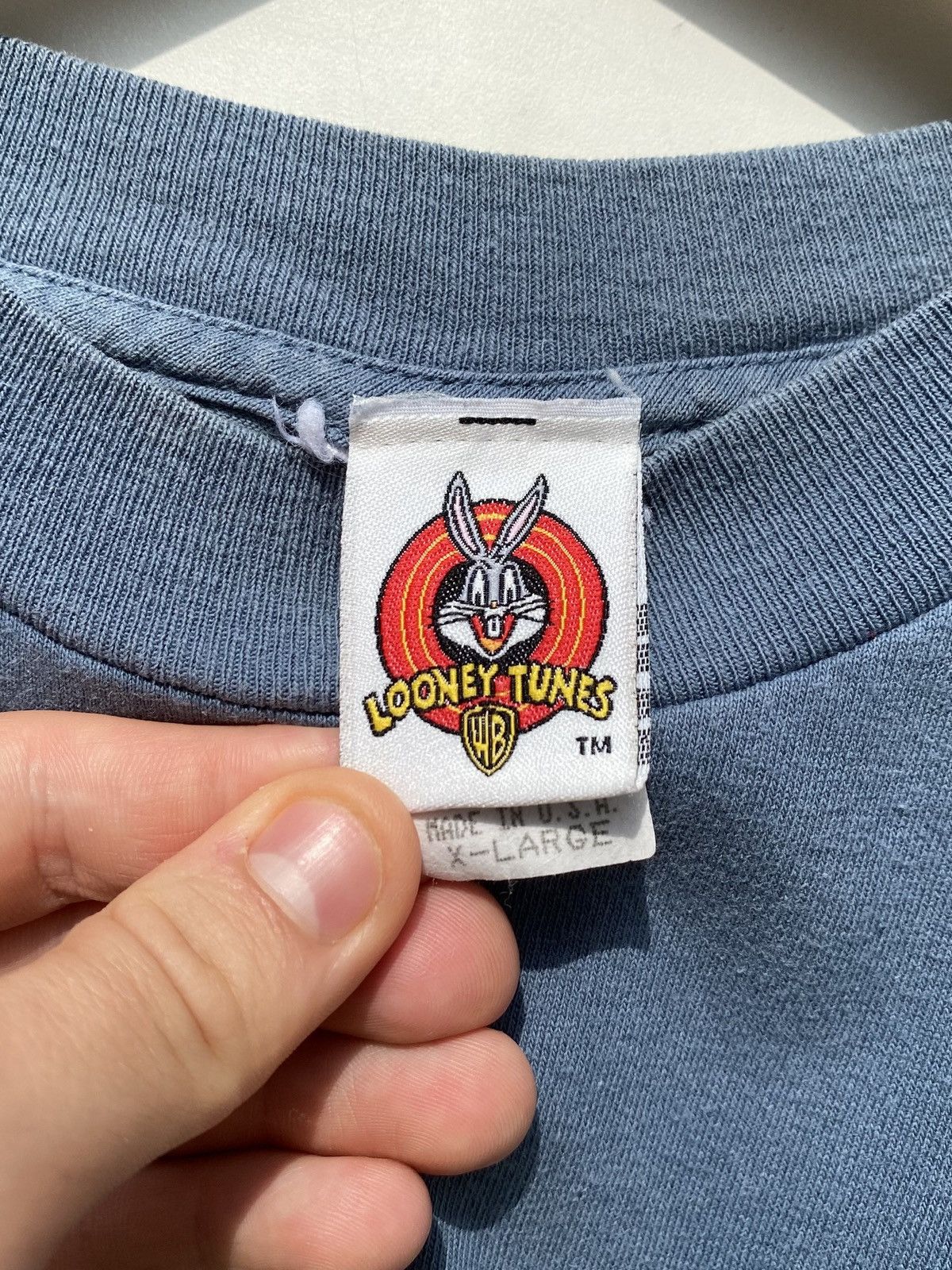 Cartoon Network Vintage Looney Tunes T-Shirt Marvin Martian 90s Retro Size US XL / EU 56 / 4 - 6 Thumbnail