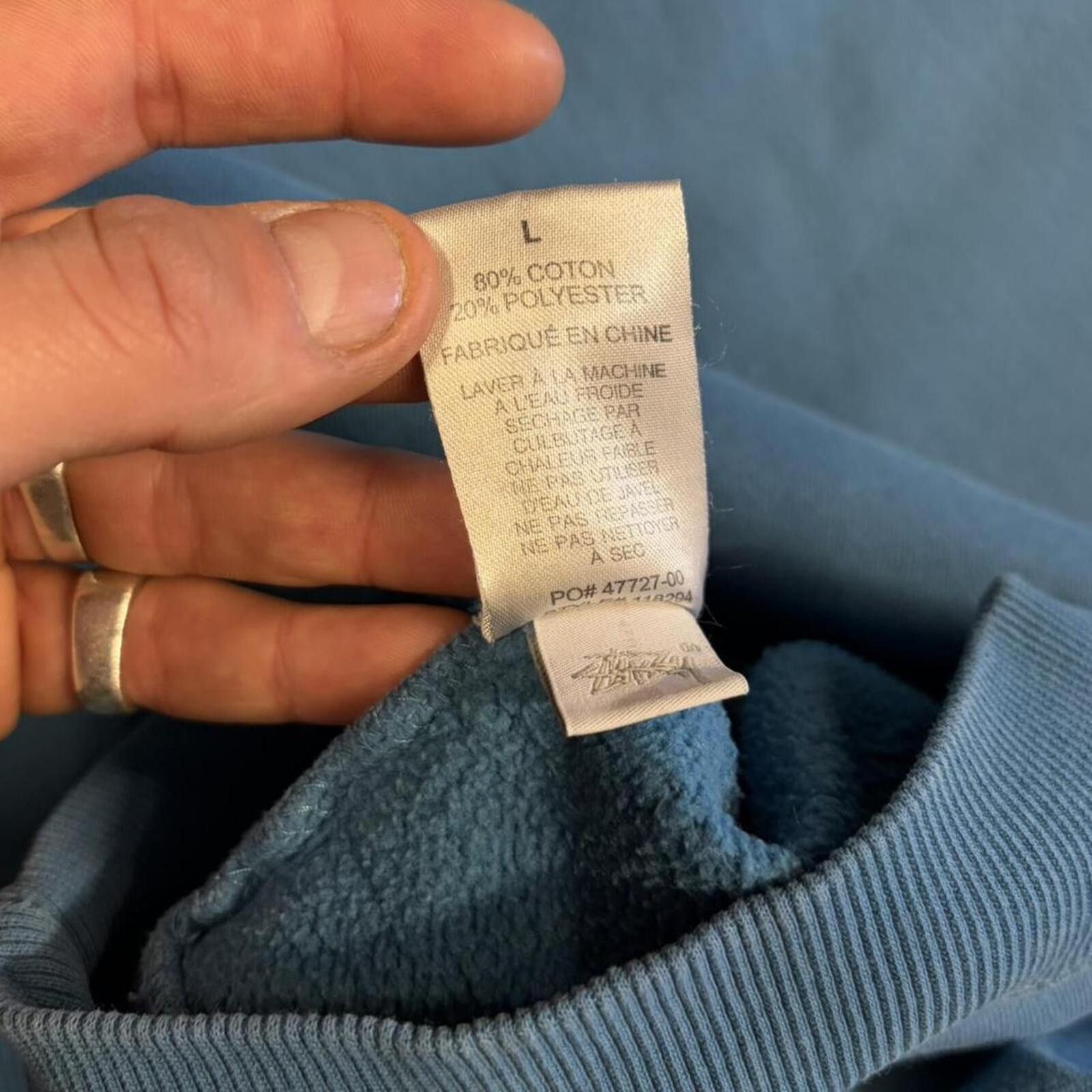 Stussy Y2K Blue Stussy Crewneck Size US L / EU 52-54 / 3 - 6 Thumbnail