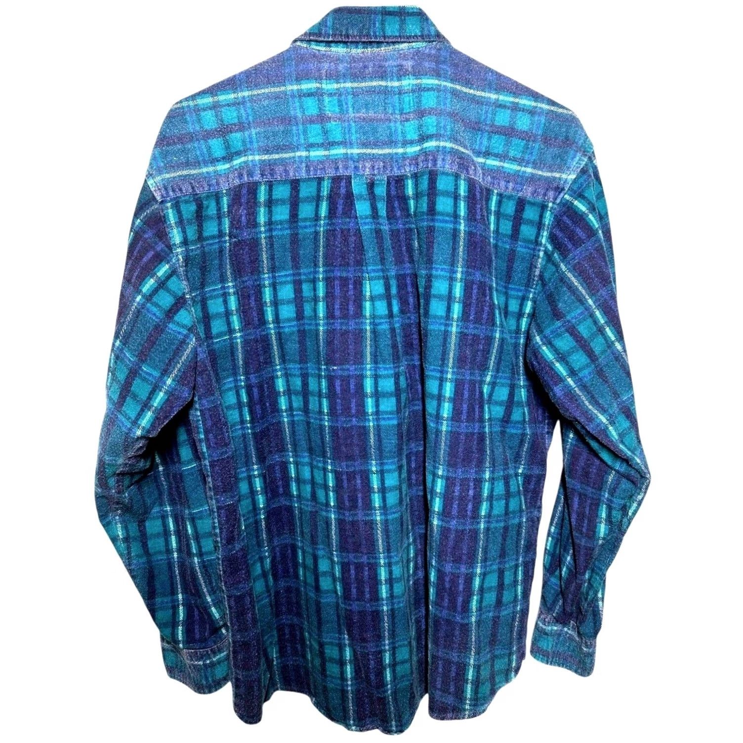 Vintage Rustic Outfitters Mens Plaid Flannel Long Sleeve Button Up Shirt Large Green Casual Size US L / EU 52-54 / 3 - 4 Thumbnail
