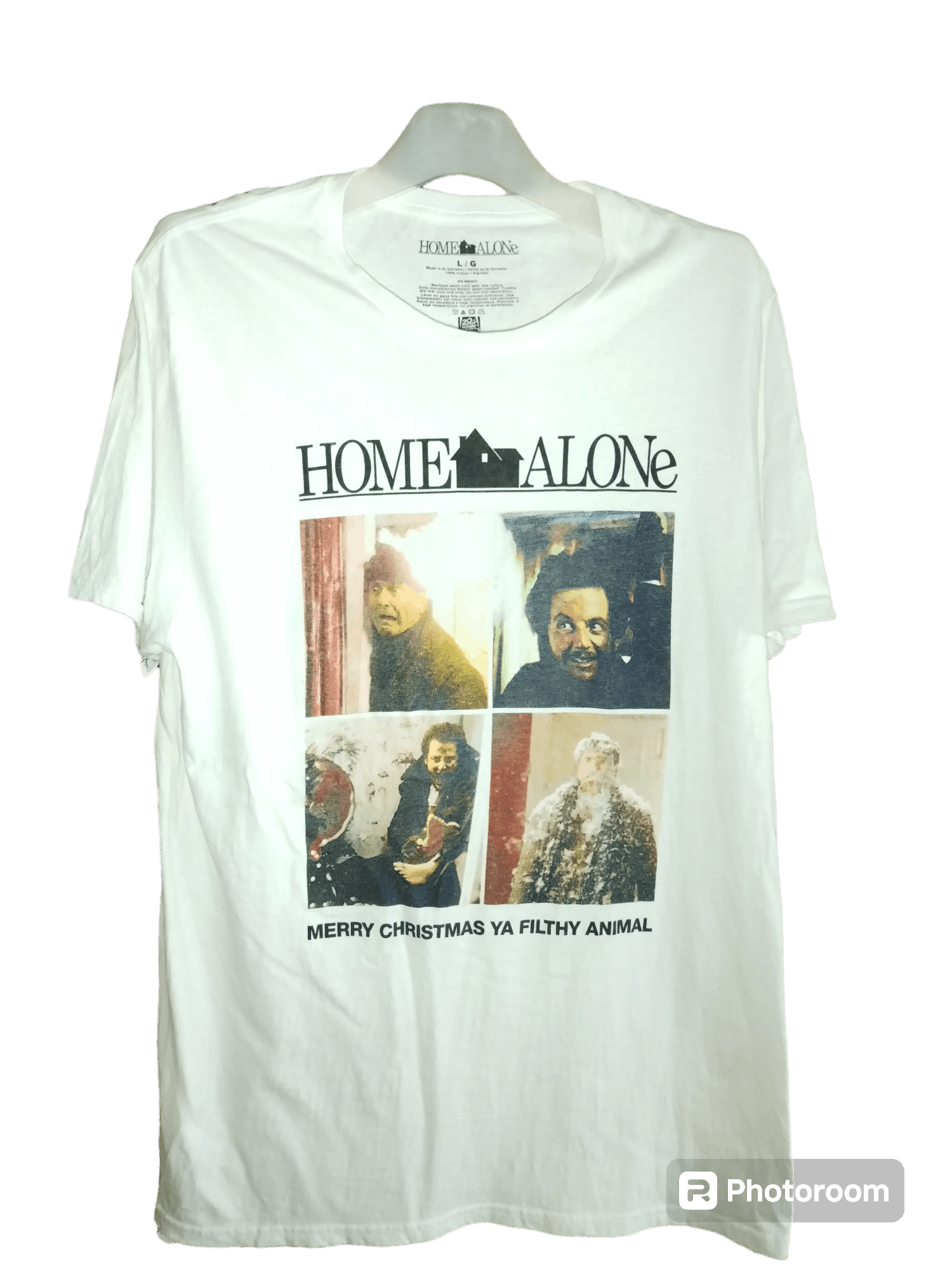Vintage ⚫Rare⚫Home Alone Merry Christmas Ya Filthy Animal Tshirt Size US L / EU 52-54 / 3 - 1 Thumbnail