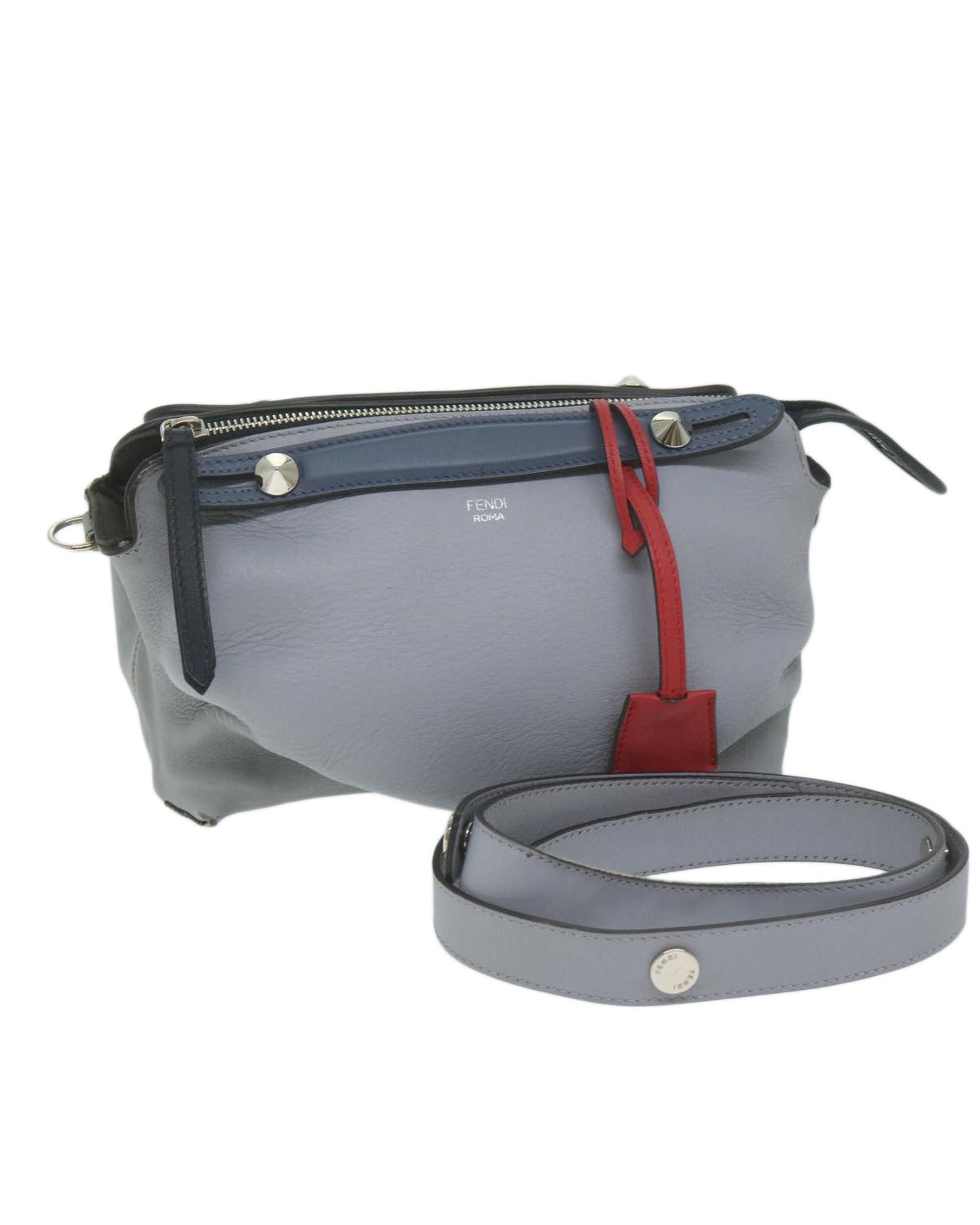 image of Gray Leather Shoulder Bag By Fendi - Authentic in Grey, Women's