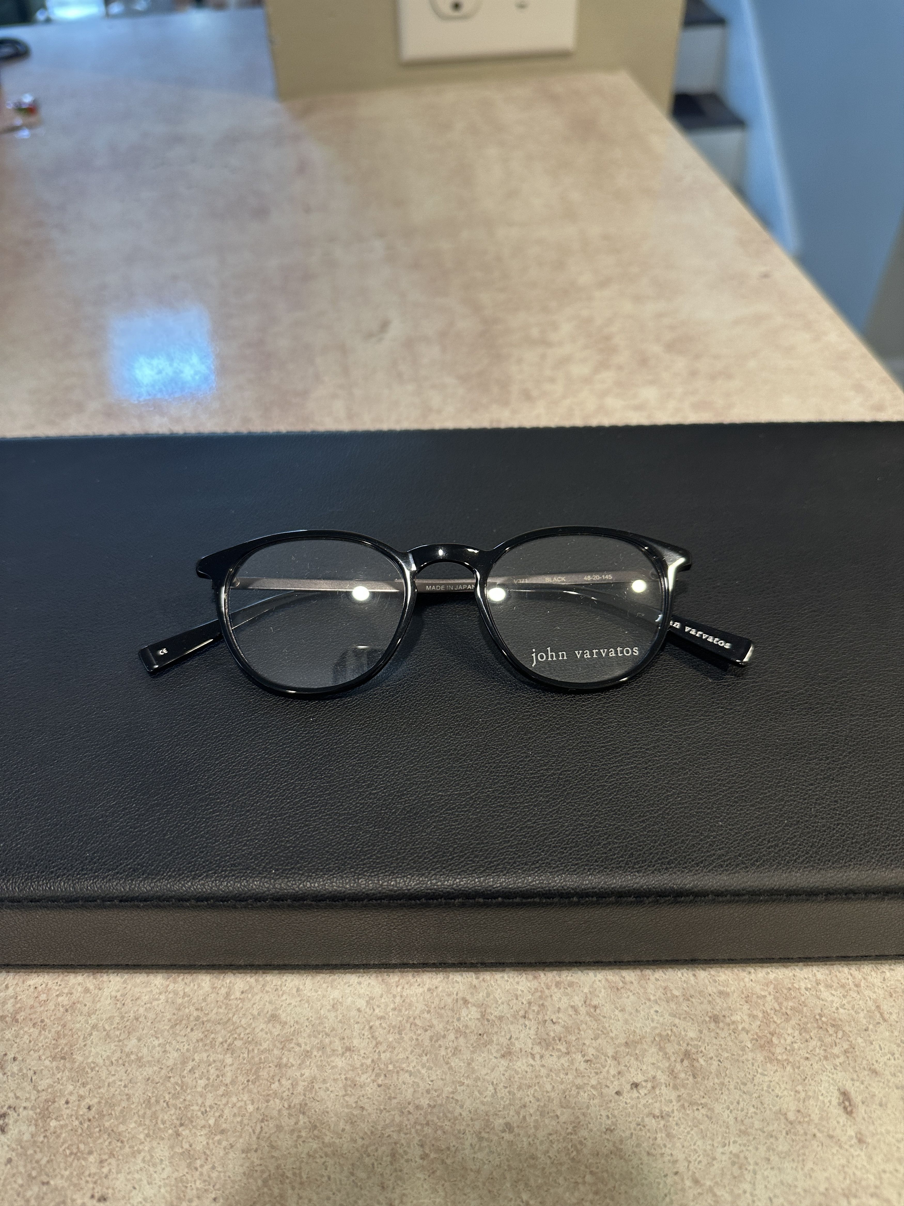 John Varvatos V371 48-20-145 Black Glasses Size ONE SIZE - 1 Thumbnail
