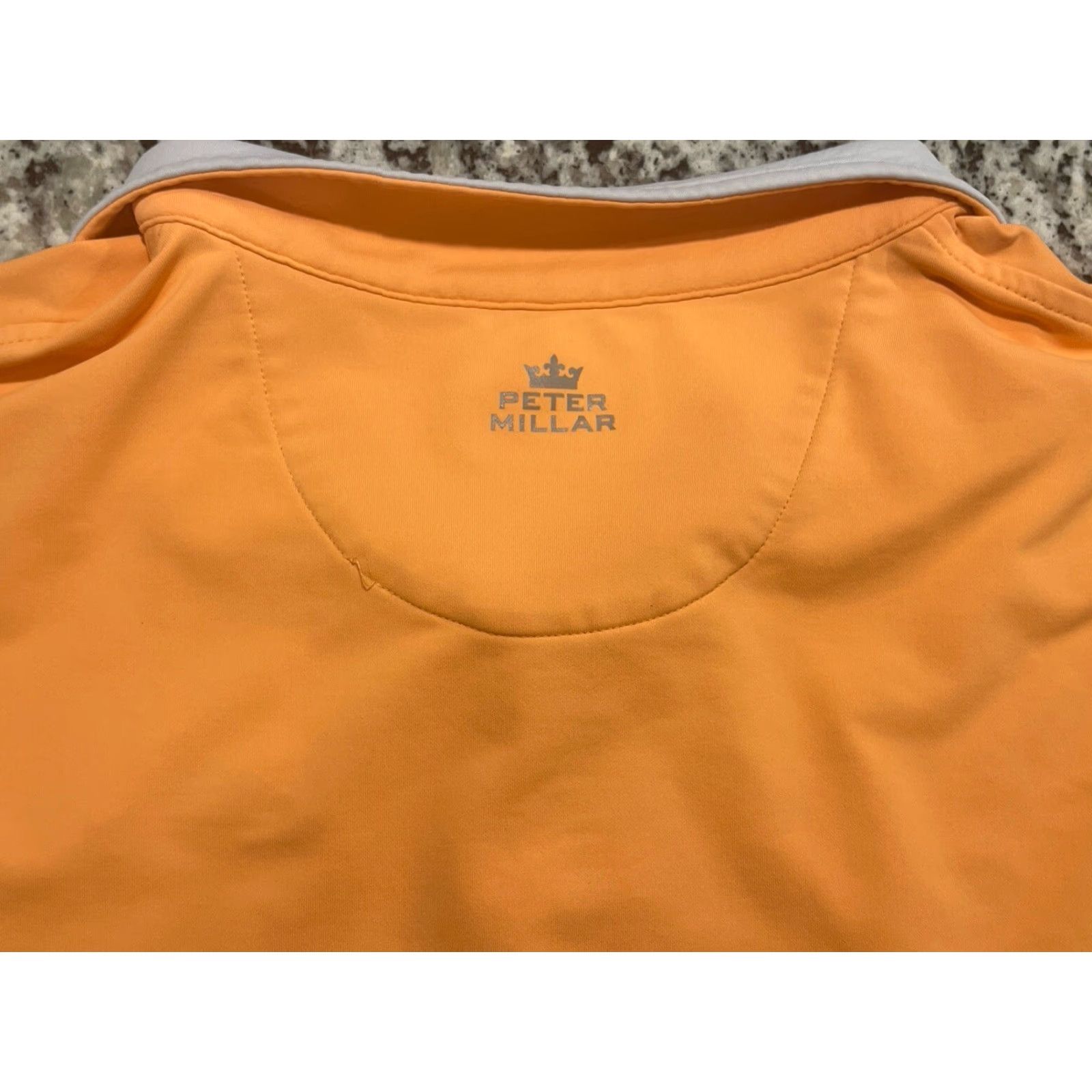 Peter Millar Peter Millar Vest Sz M Wicking Performance 1/4 Zip Sleeveless Orange Size US M / EU 48-50 / 2 - 5 Thumbnail
