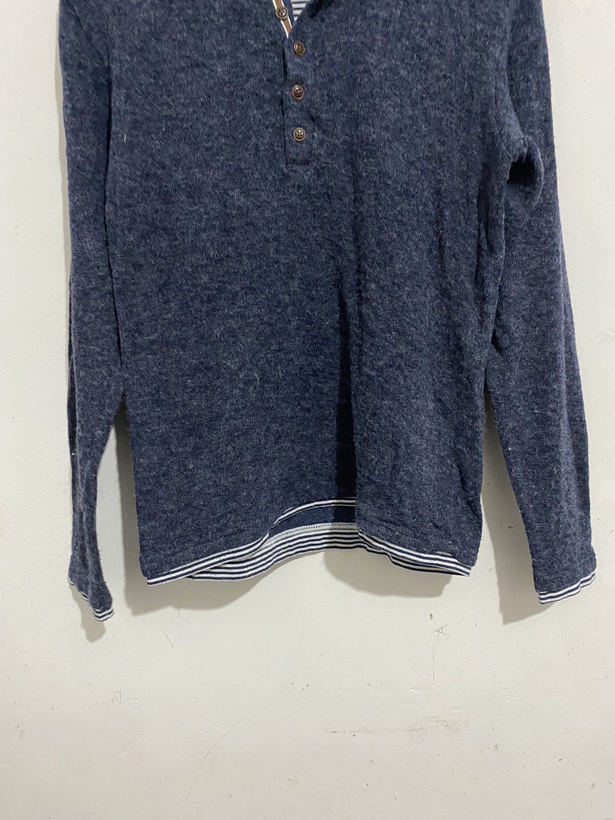 If Six Was Nine × Japanese Brand × Le Grande Bleu (L.G.B.) 💸BINDINGOFFER💸Anotherside longsleeve knitted double layer Size US M / EU 48-50 / 2 - 3 Thumbnail