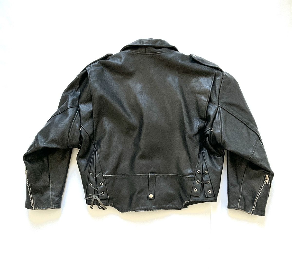 Vintage Vintage black leather perfecto Size US XL / EU 56 / 4 - 11 Thumbnail