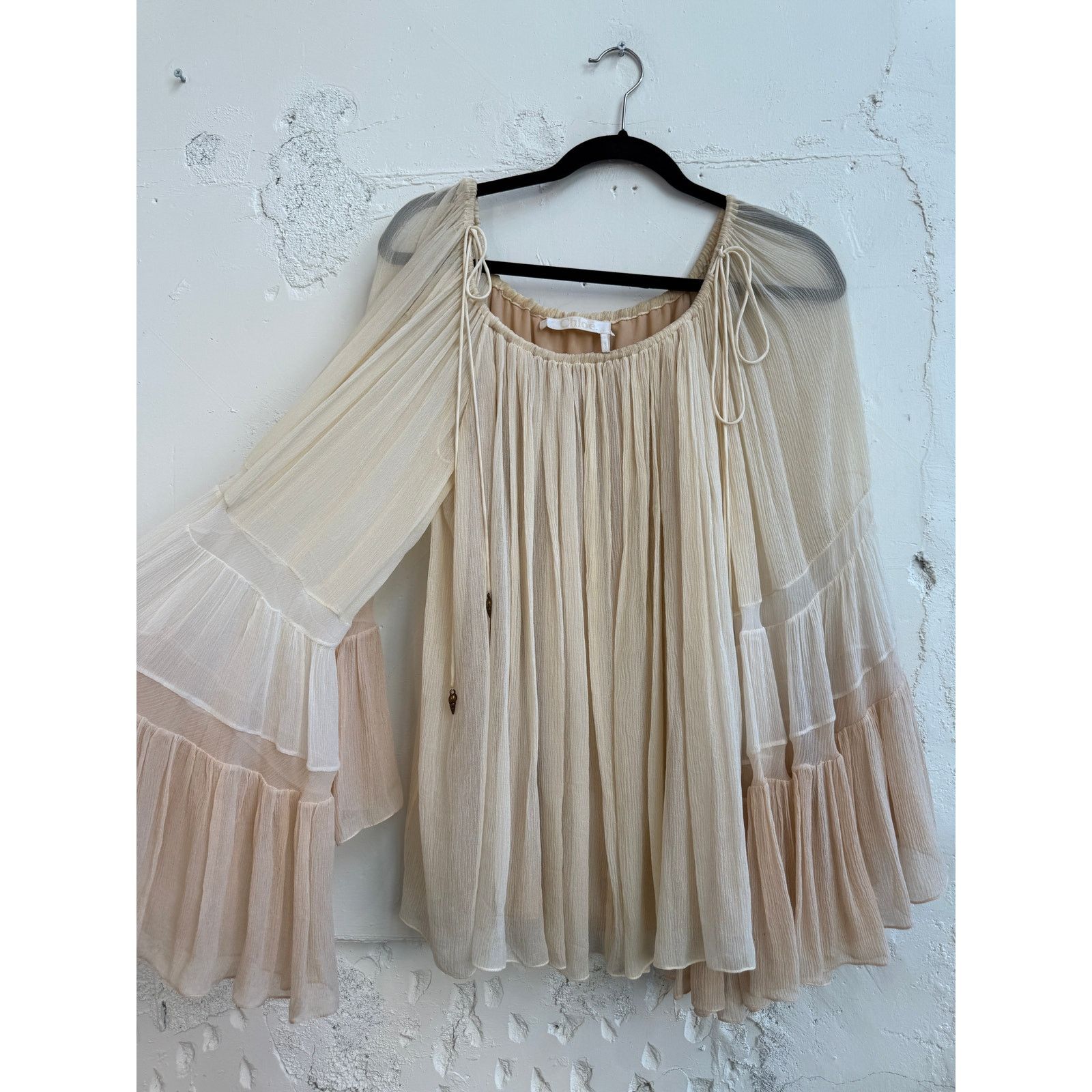 Chloe Vintage Chloe Silk Ruffled Blouse Size XS / US 0-2 / IT 36-38 - 3 Thumbnail