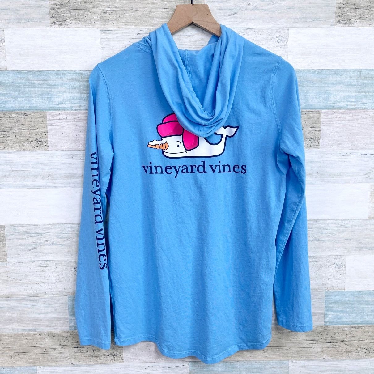 Vineyard Vines Vineyard Vines Snowman Whale Long-Sleeve Hood Tee Mens S Size US S / EU 44-46 / 1 - 5 Thumbnail