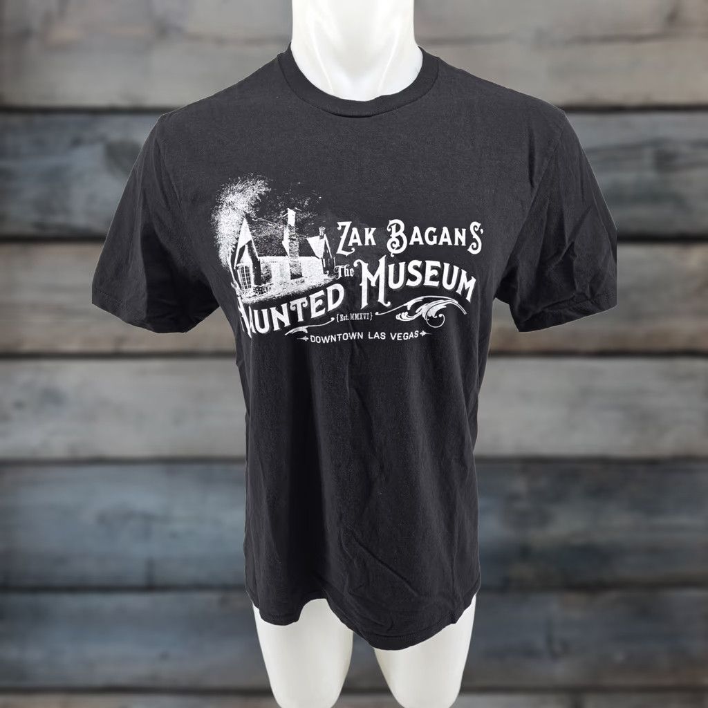 Vintage Zak Bagans Haunted Museum Las Vegas Black Large T-shirt Ghost Adventures Men XL Size US L / EU 52-54 / 3 - 1 Thumbnail